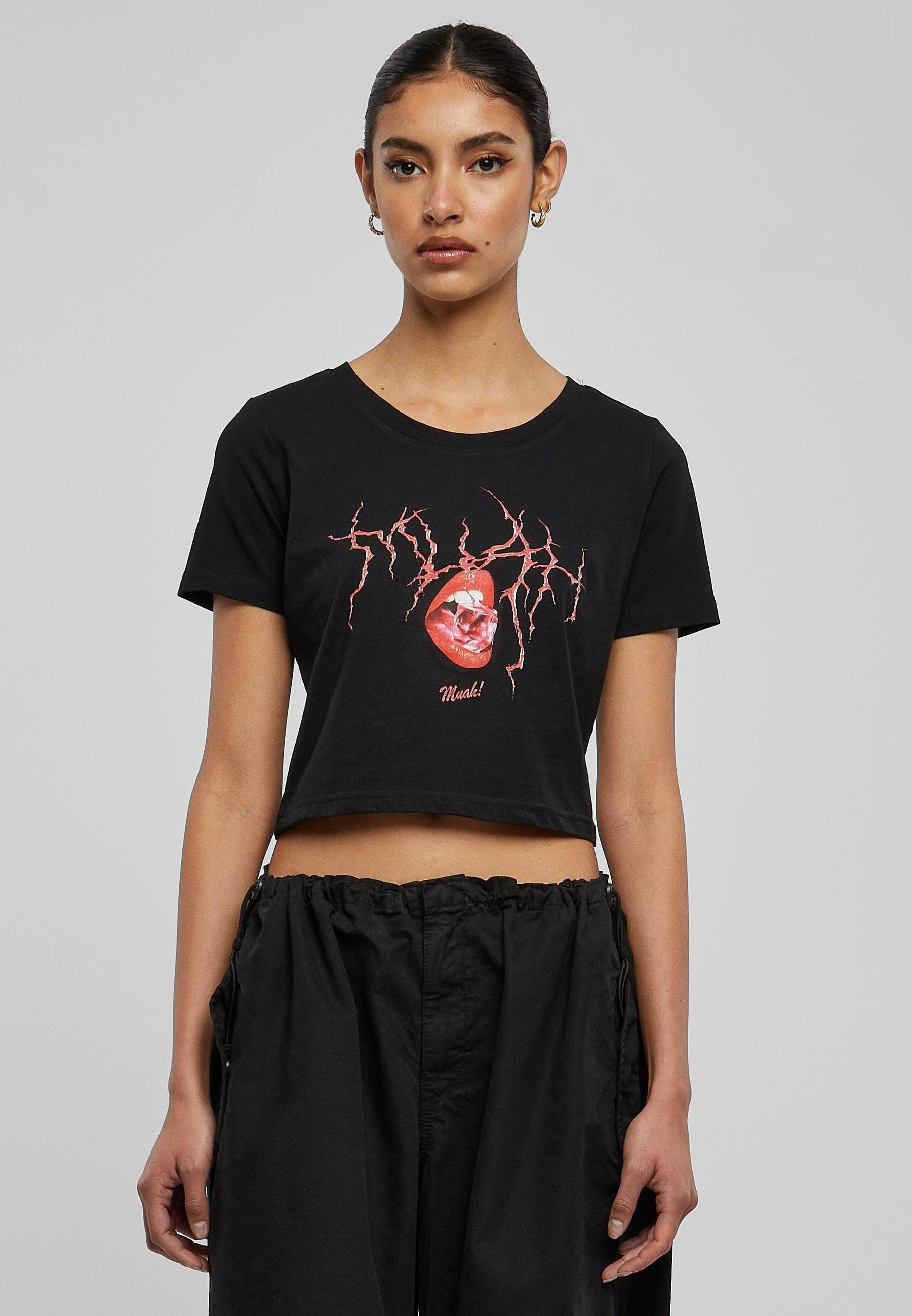 Miss Tee T-Shirt »Miss Tee Damen Muah Cropped Tee«, (1 tlg.)