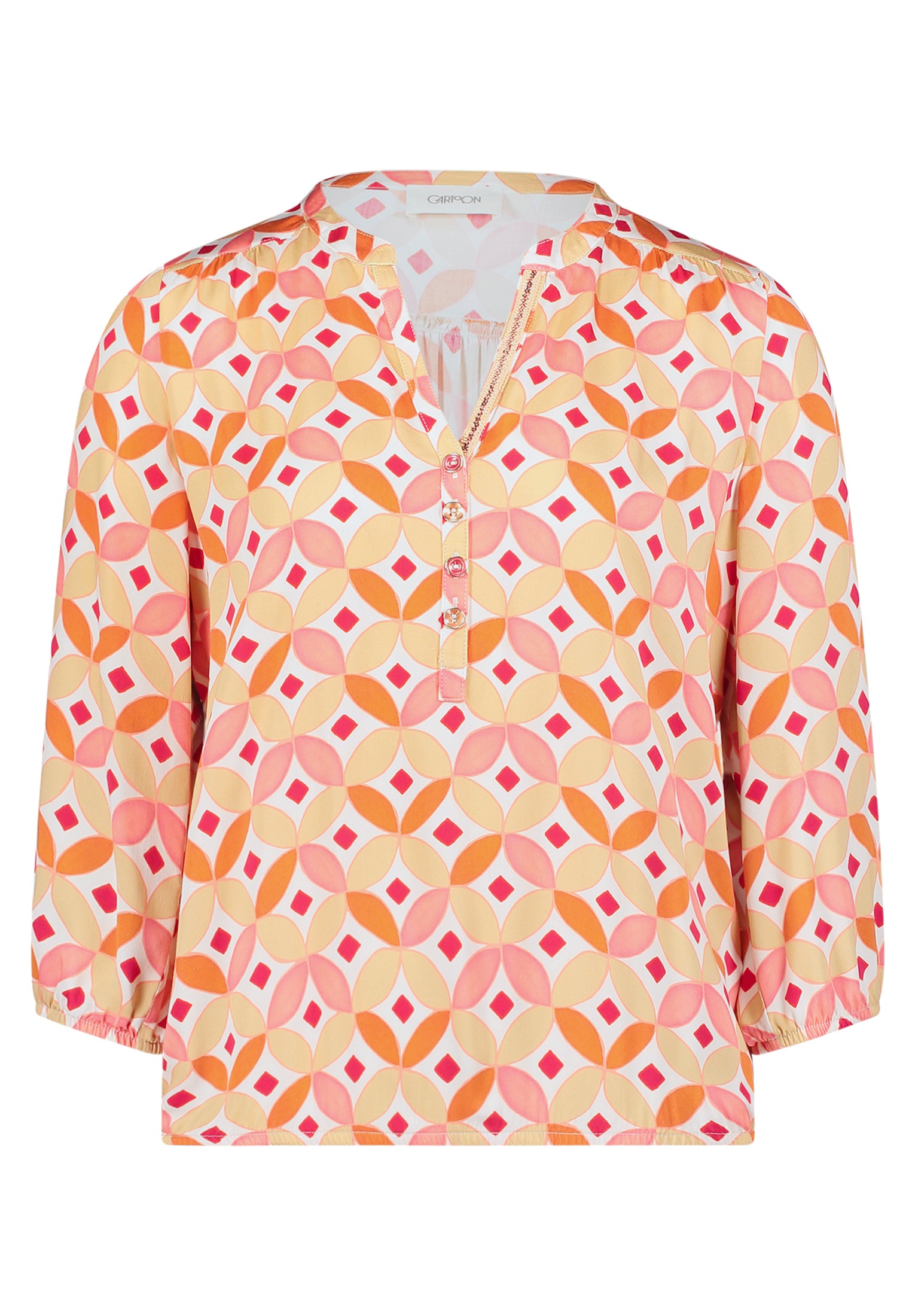 Cartoon Schlupfbluse "Damen mit Muster" günstig online kaufen