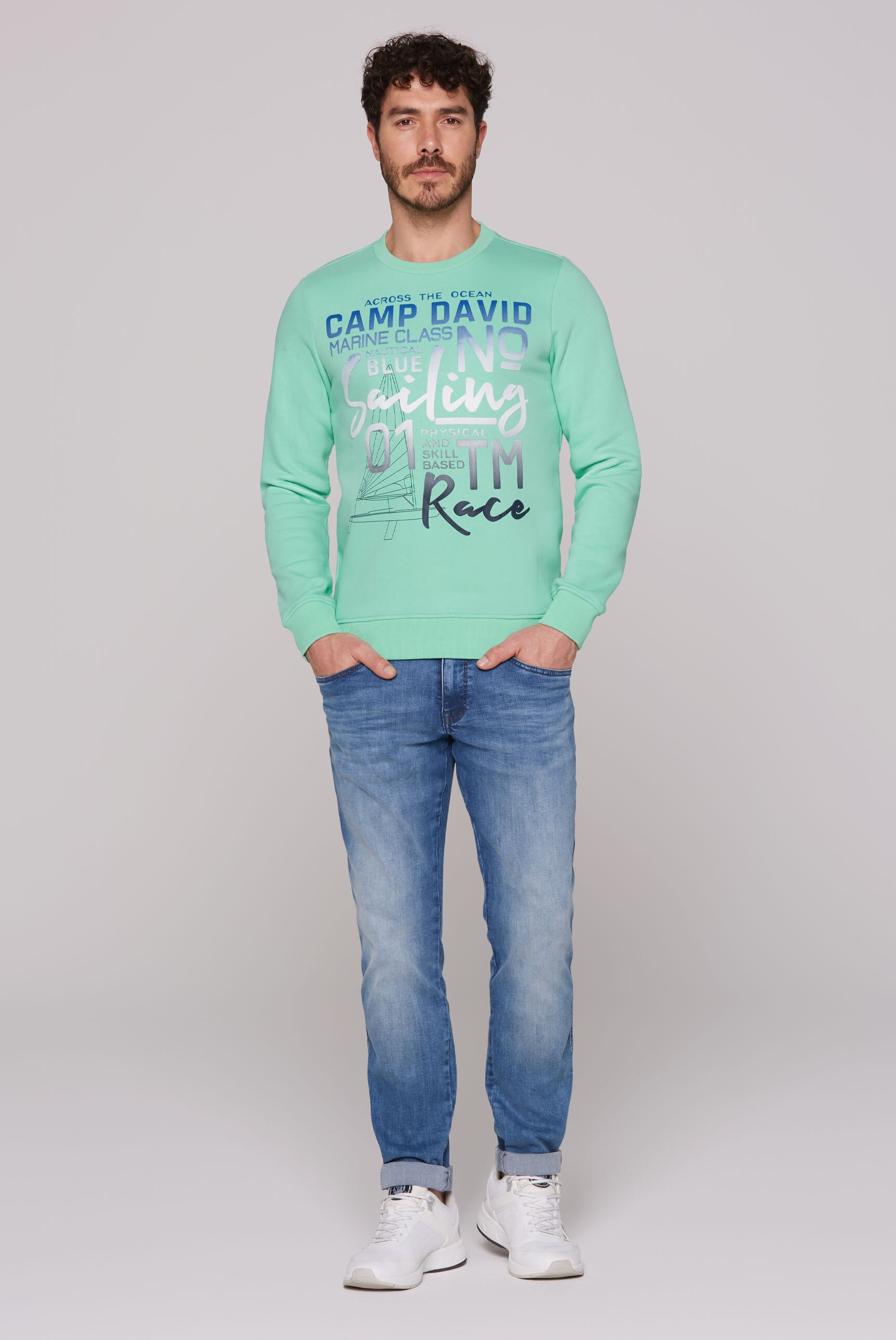 CAMP DAVID Sweater, mit weicher Innenseite
