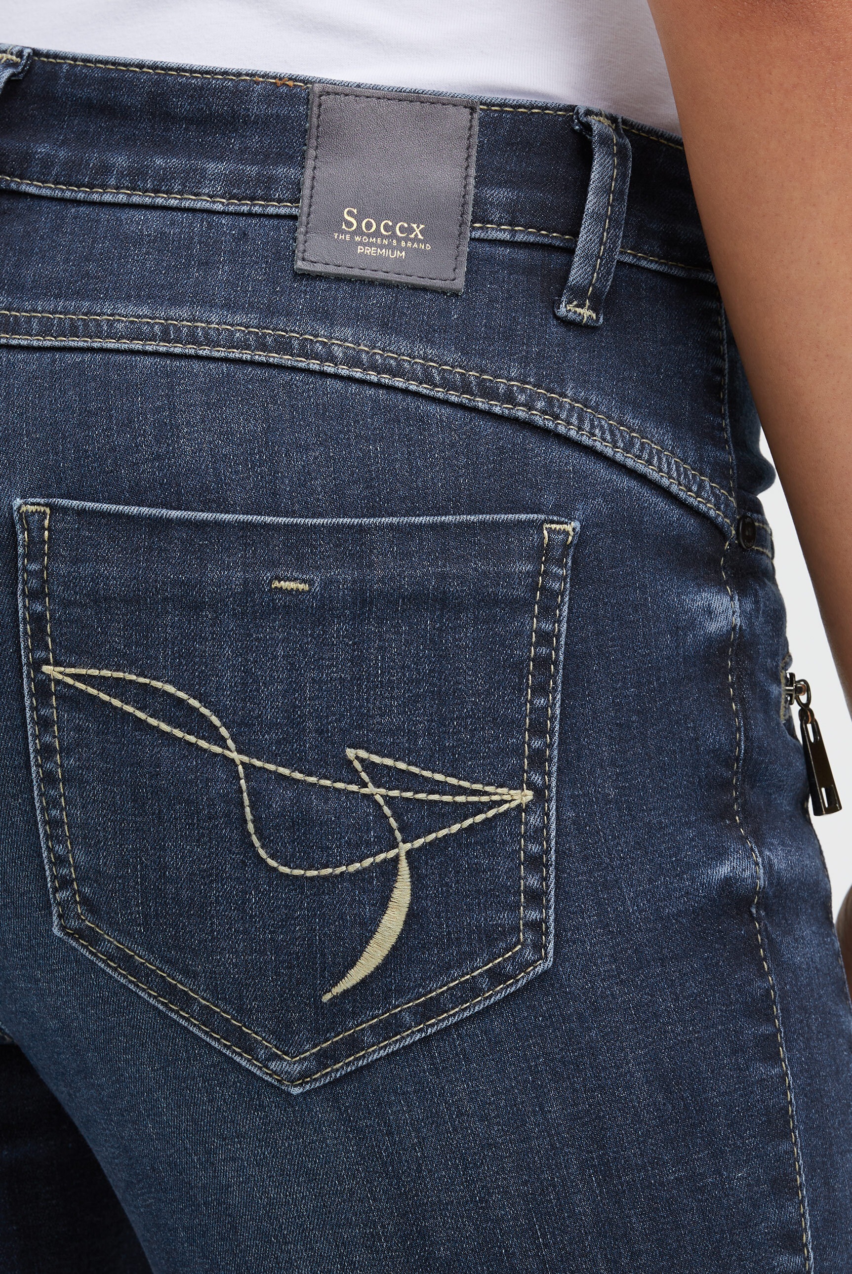 SOCCX Slim-fit-Jeans mit normaler Leibhöhe