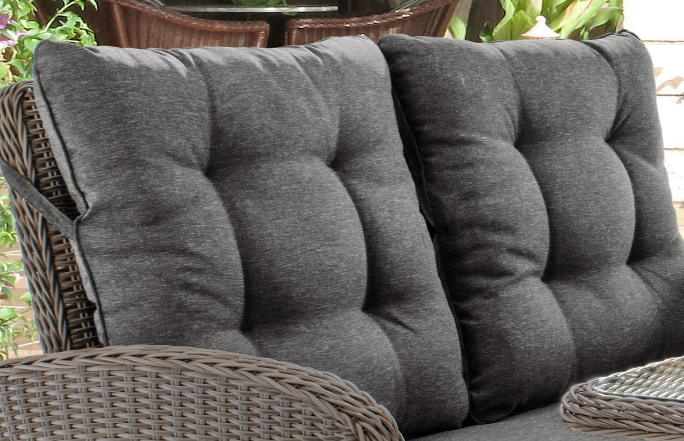 Destiny Gartenlounge-Set »MERANO«, (11 tlg.), Polyrattan, 2 Sessel, 2er Sofa, 1 Tisch 120x77x66cm, inkl. Auflagen