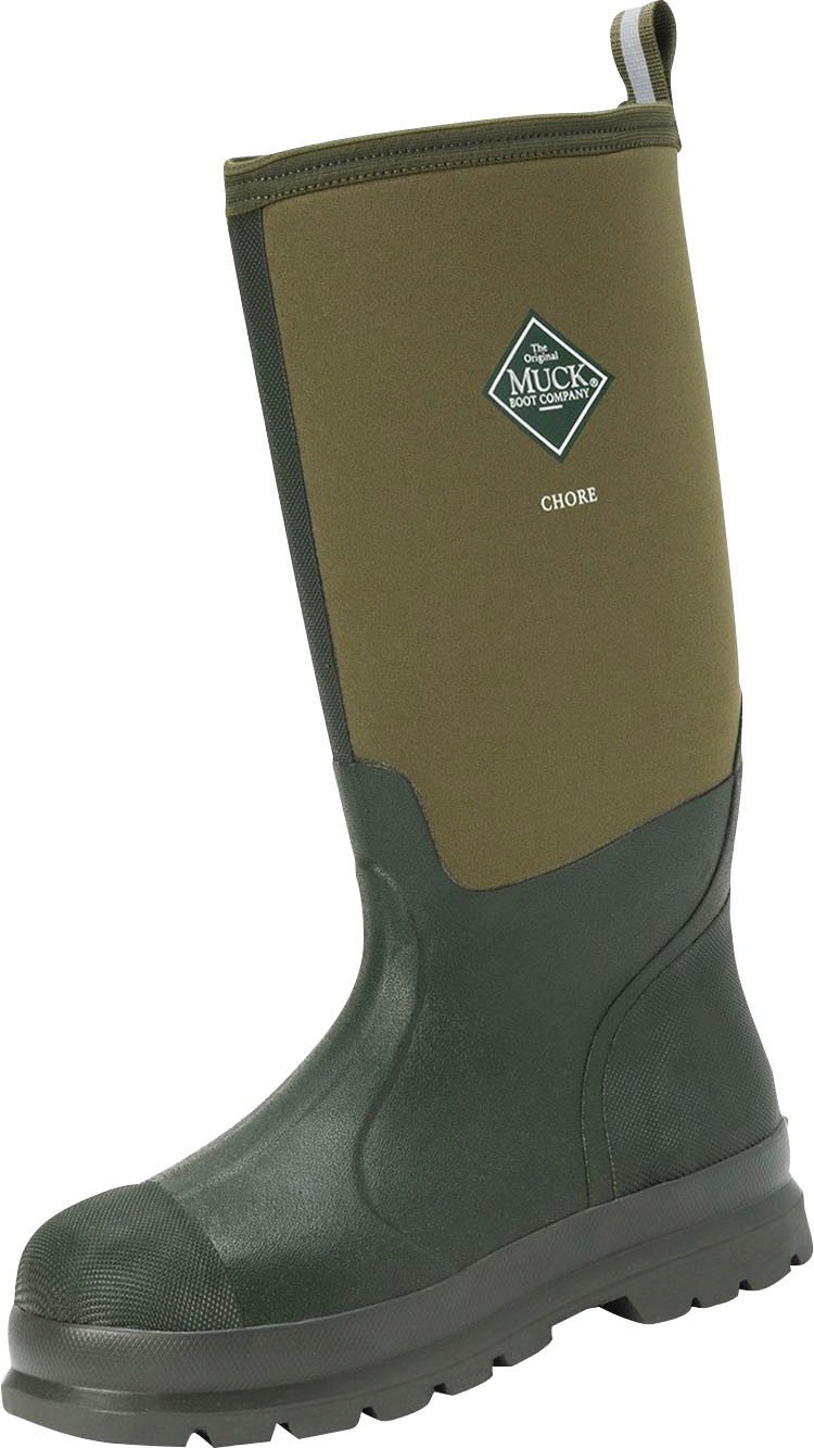 muck boots -  Gummistiefel "Muckboot Chore high", mit verstärktem Zehen und Fersenbereich, olivgrün-moosgrün