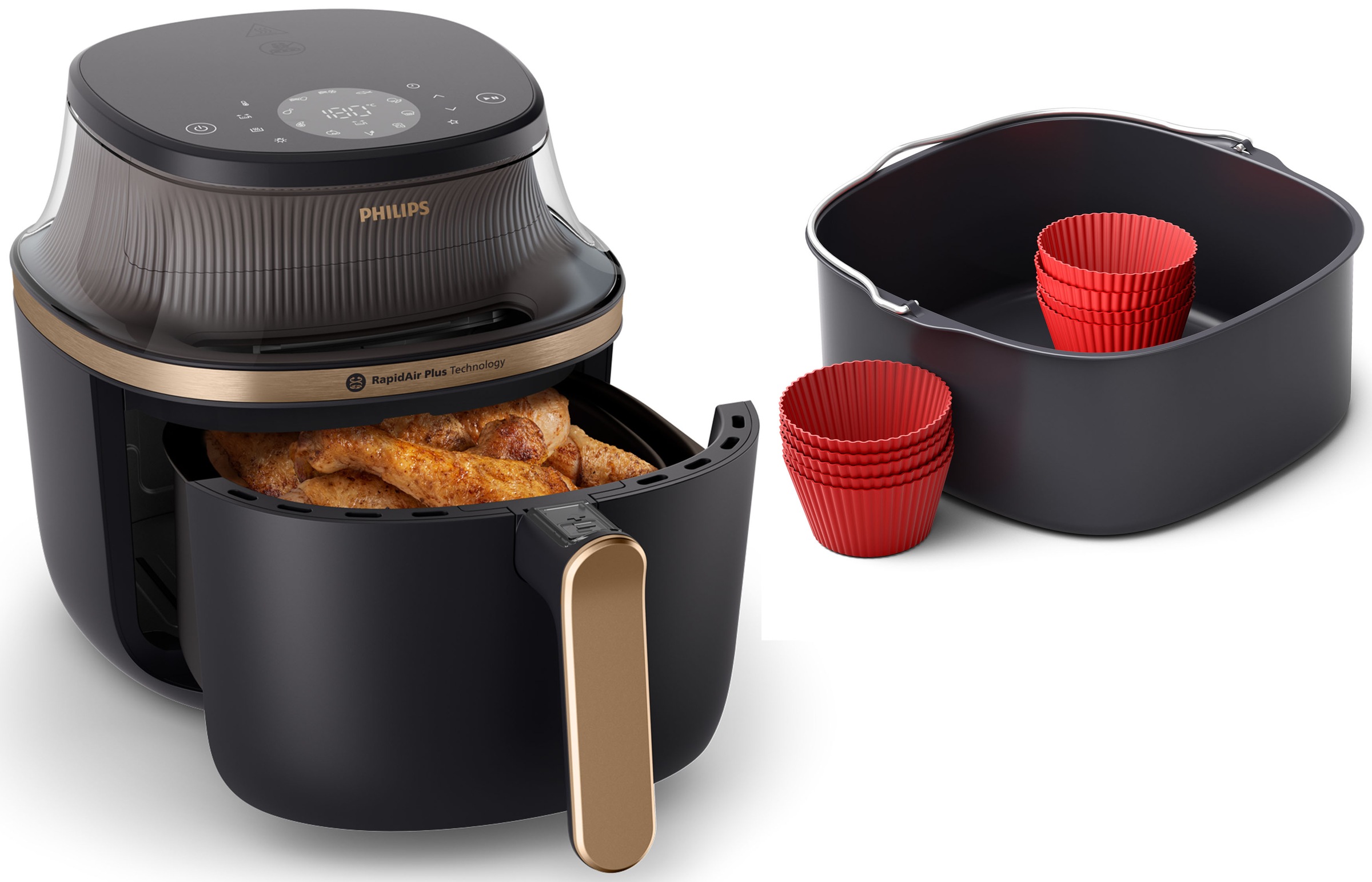 Philips Heißluftfritteuse "Airfryer 3000 NA342/00, mit 7.2L, Sichtfenster" günstig online kaufen