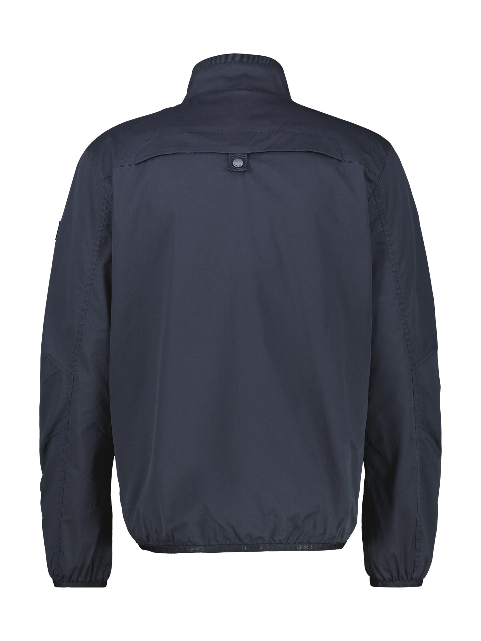 Outdoorjacke LERROS, Herren, Gr. XL, blau night, Web, Obermaterial: 63% Baumwolle, 33% Polyamid, 4% Elasthan, unifarben, normal hüftbedeckend, Rundhals, elastischer Bund, Jacken Outdoorjacke, mit Stehkragen und Reißverschluss 6