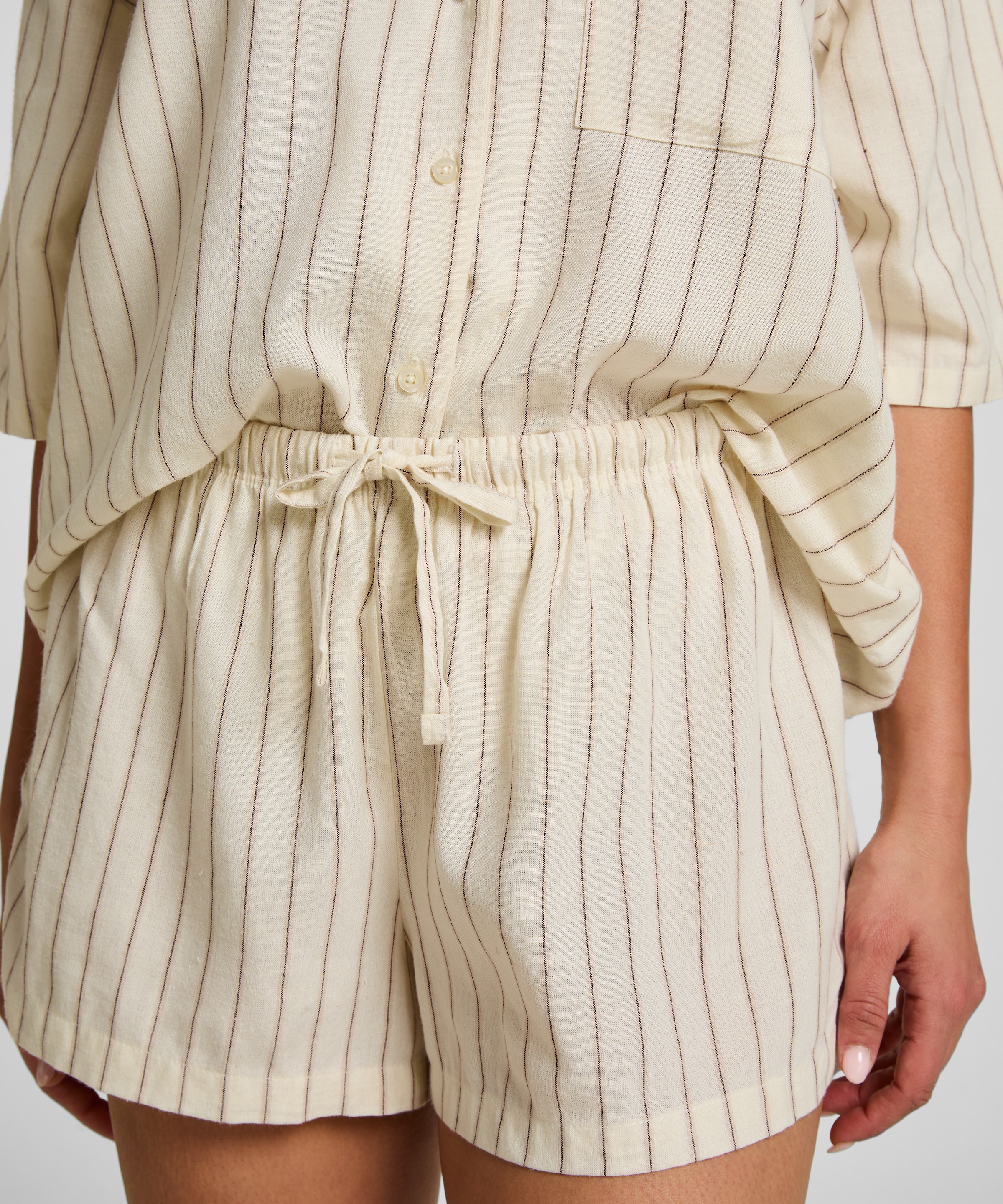 Hunkemöller Pyjama »Leinen-Shorts«