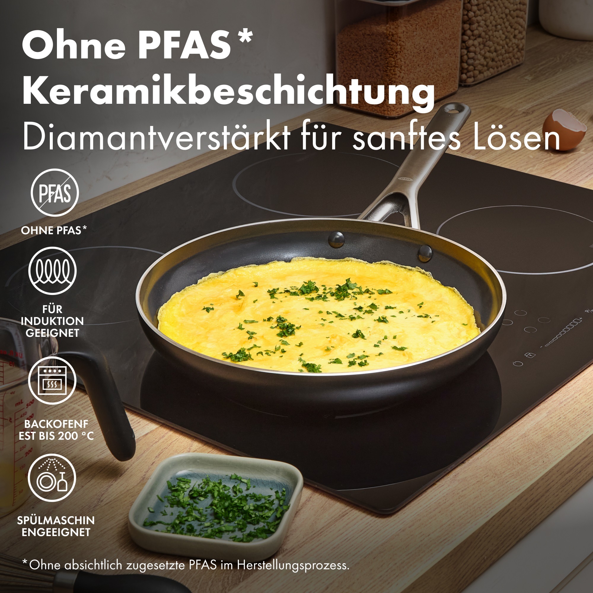 OXO Good Grips Bratpfanne »Antihaft Agility Pfanne« Aluminium 1 tlg. Kochen im Alltag leicht gemacht
