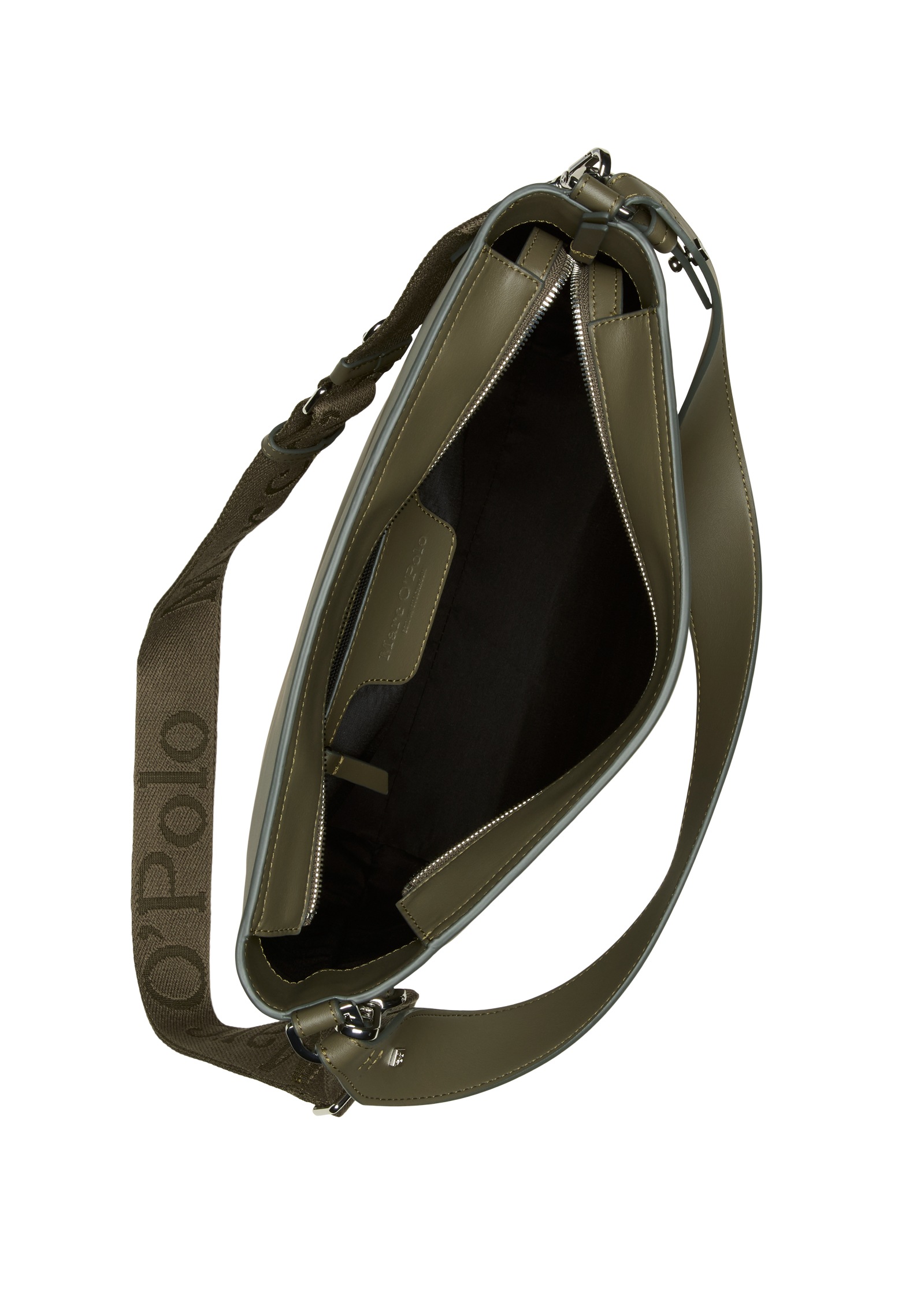 Marc O'Polo Accessories Hobo »VANJA«, Schultertasche, Damen-Handtasche mit langem Logo-Gurtband