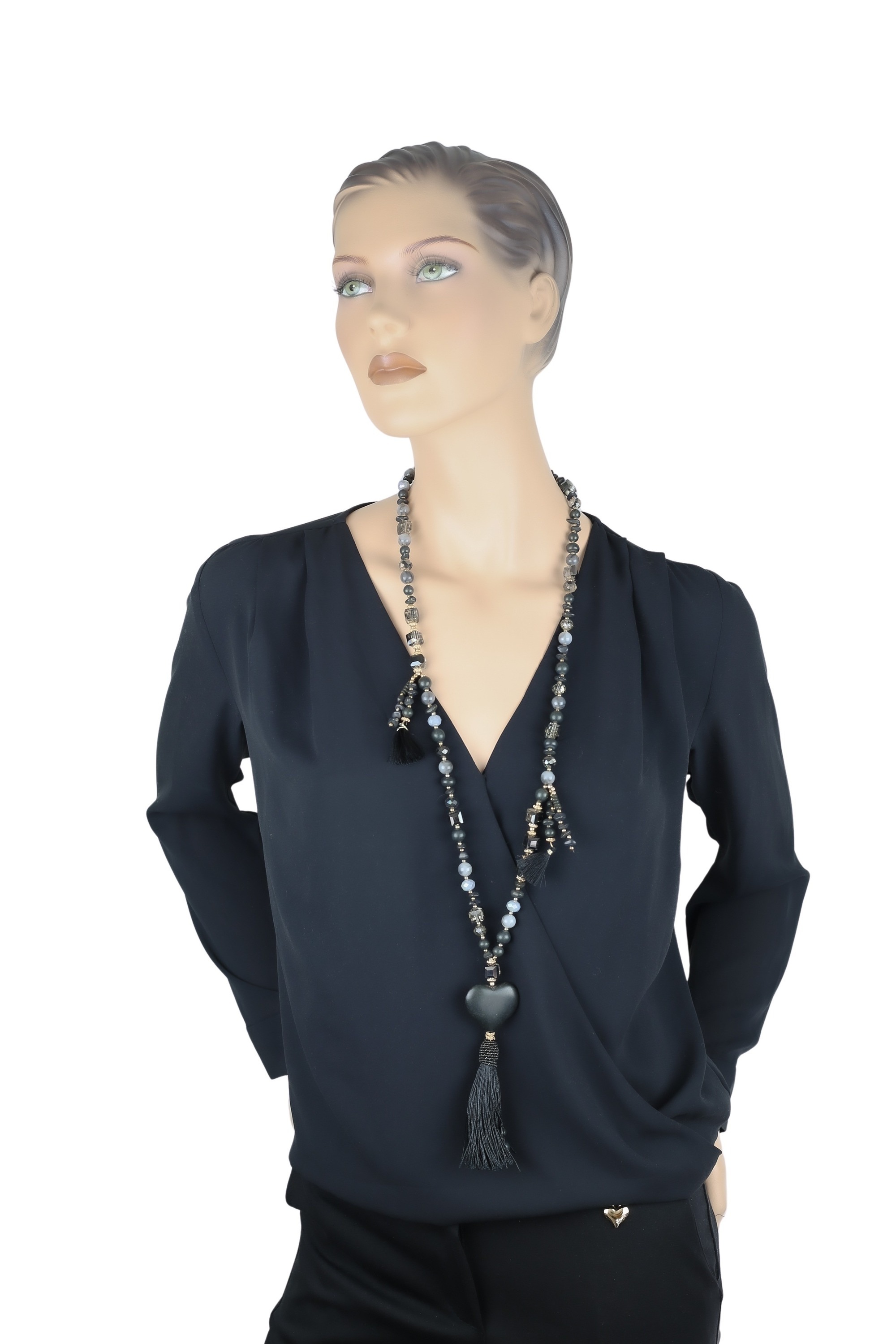 COLLEZIONE ALESSANDRO Lange Kette »Charmelle«, wertig, mit Herzen und Quasten