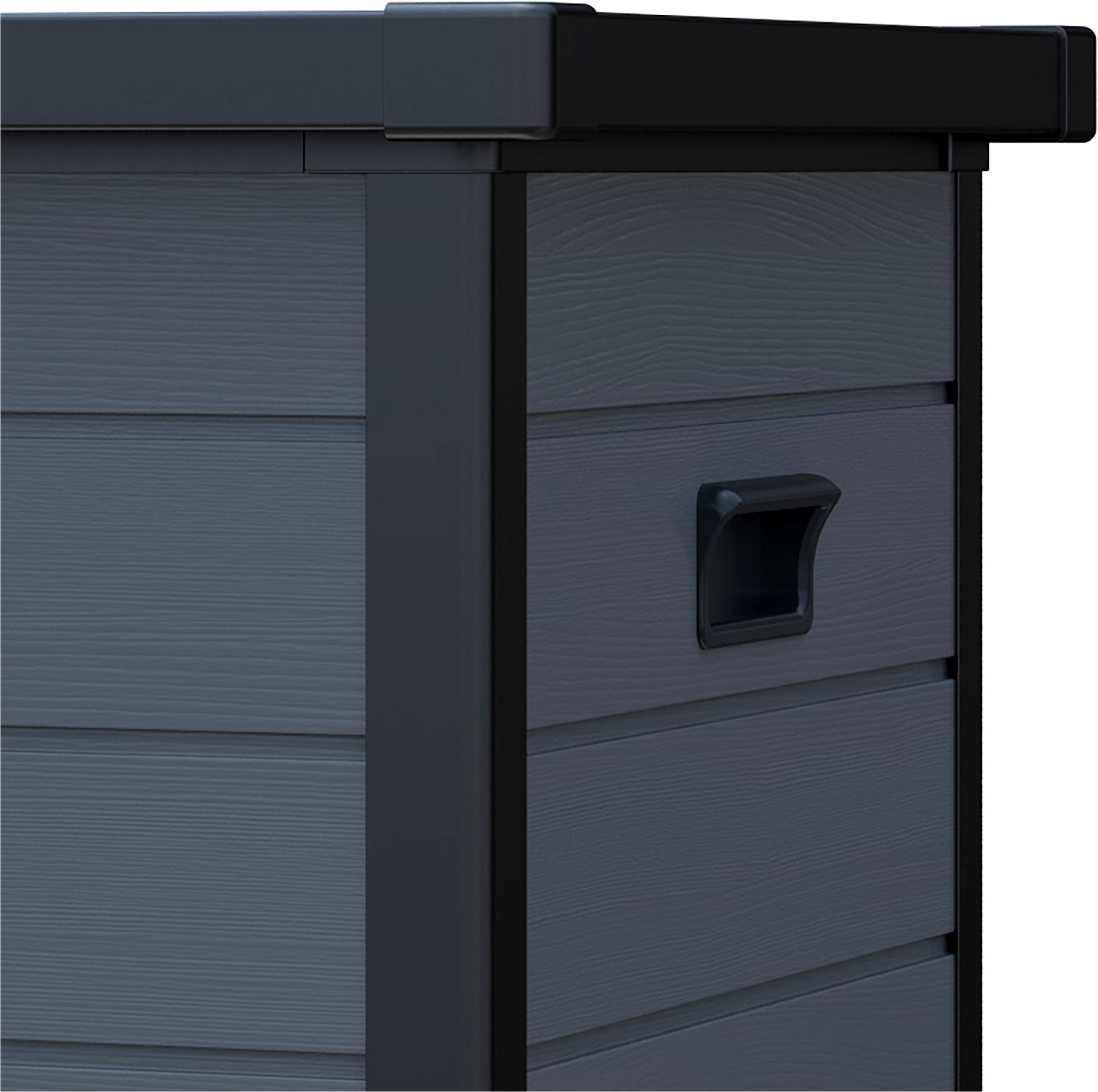 WESTMANN Mülltonnenbox »Pedura 5, 5x 240l, Anthrazit« Mit Fußpedal zum Öffnen