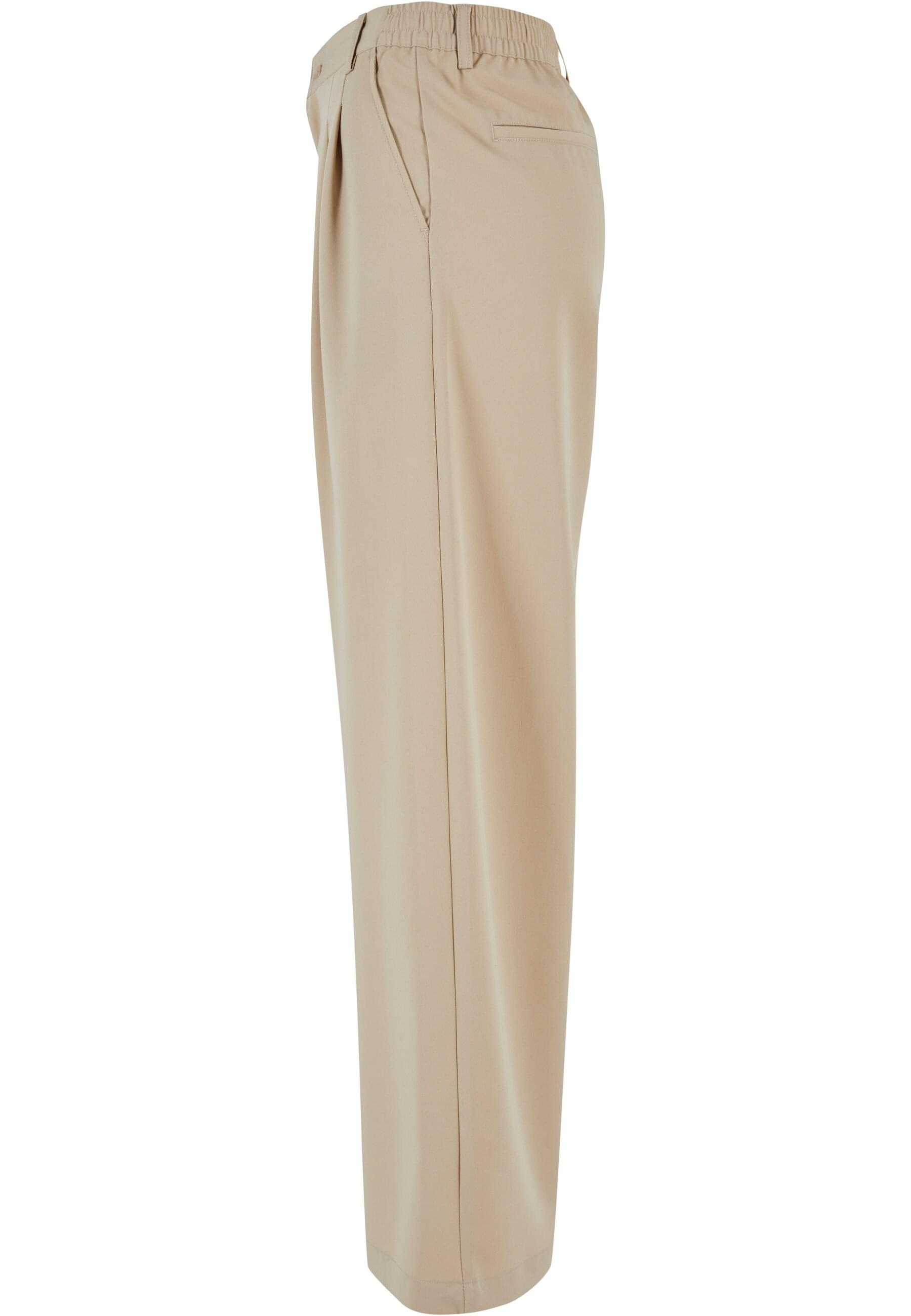 URBAN CLASSICS Stoffhose »Urban Classics Damen Ladies Ultra Wide Pleat-Front Pants«, (1 tlg.)