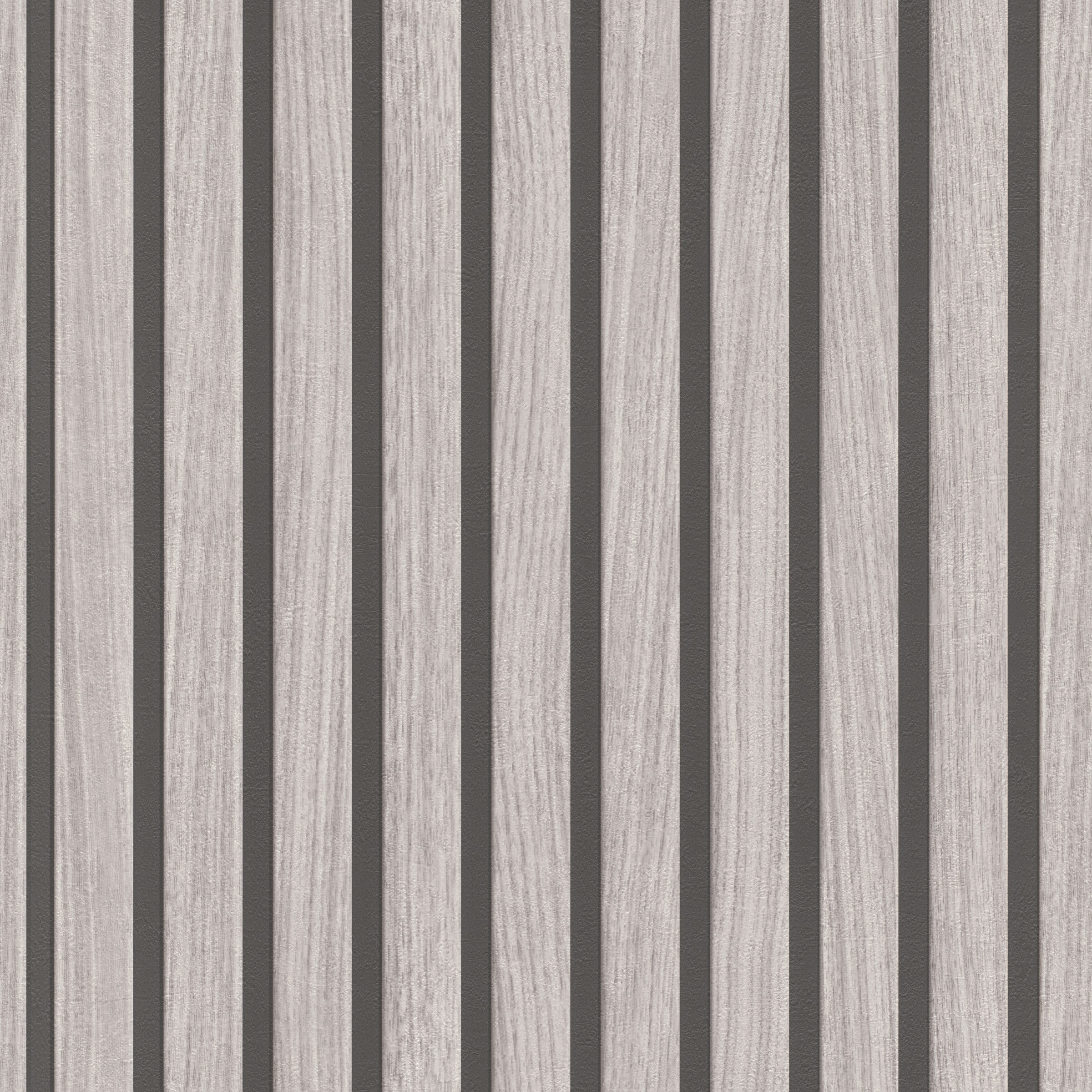 Rasch Papiertapete »Papiertapete mit Holzpaneelen in Grau«, Holz, Akustikpaneel-Optik