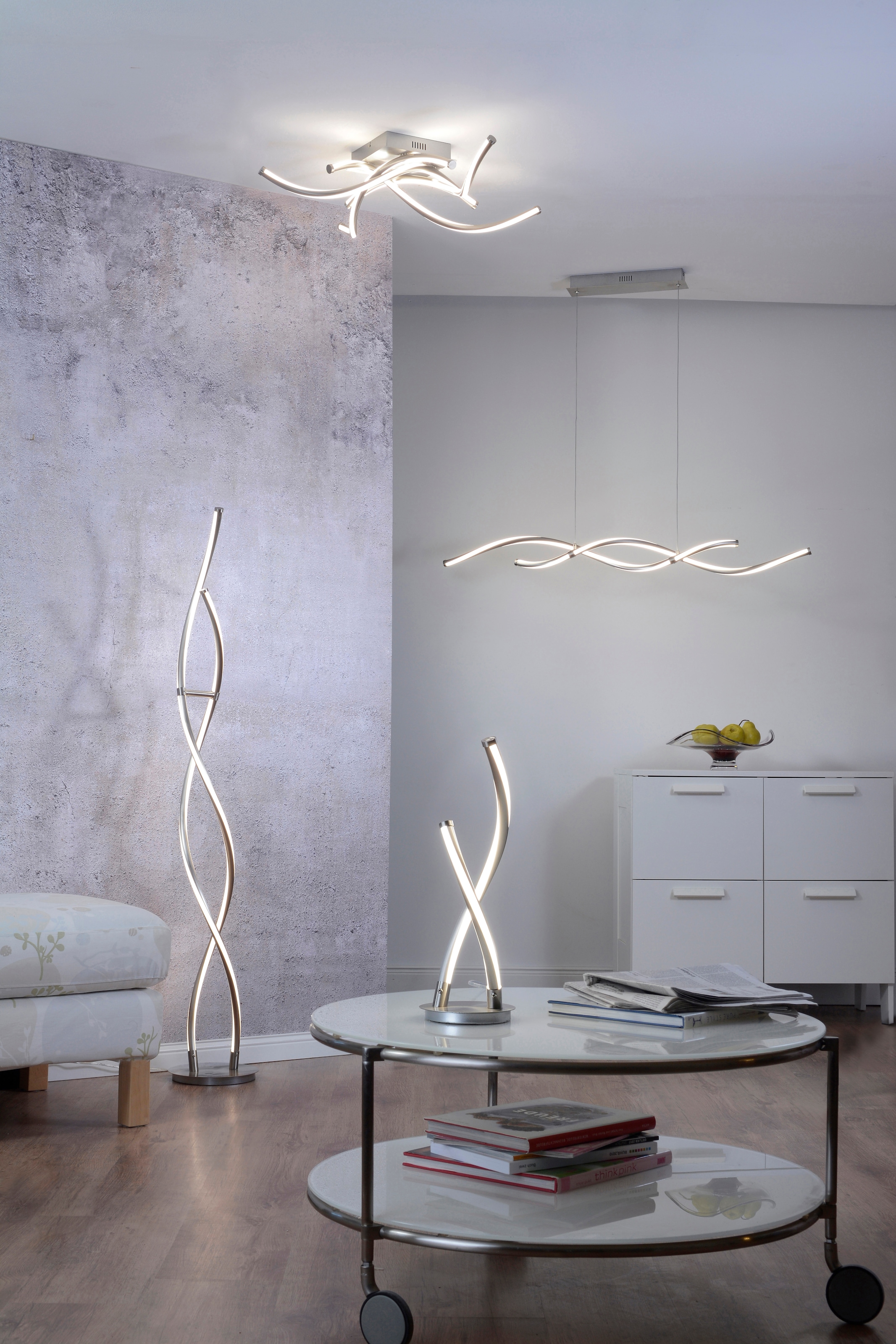 Neuhaus Q SMART HOME LIGHTS LED Stehlampe »Q-MALINA« LED-Board 1 Stk. warmweiß - kaltweiß