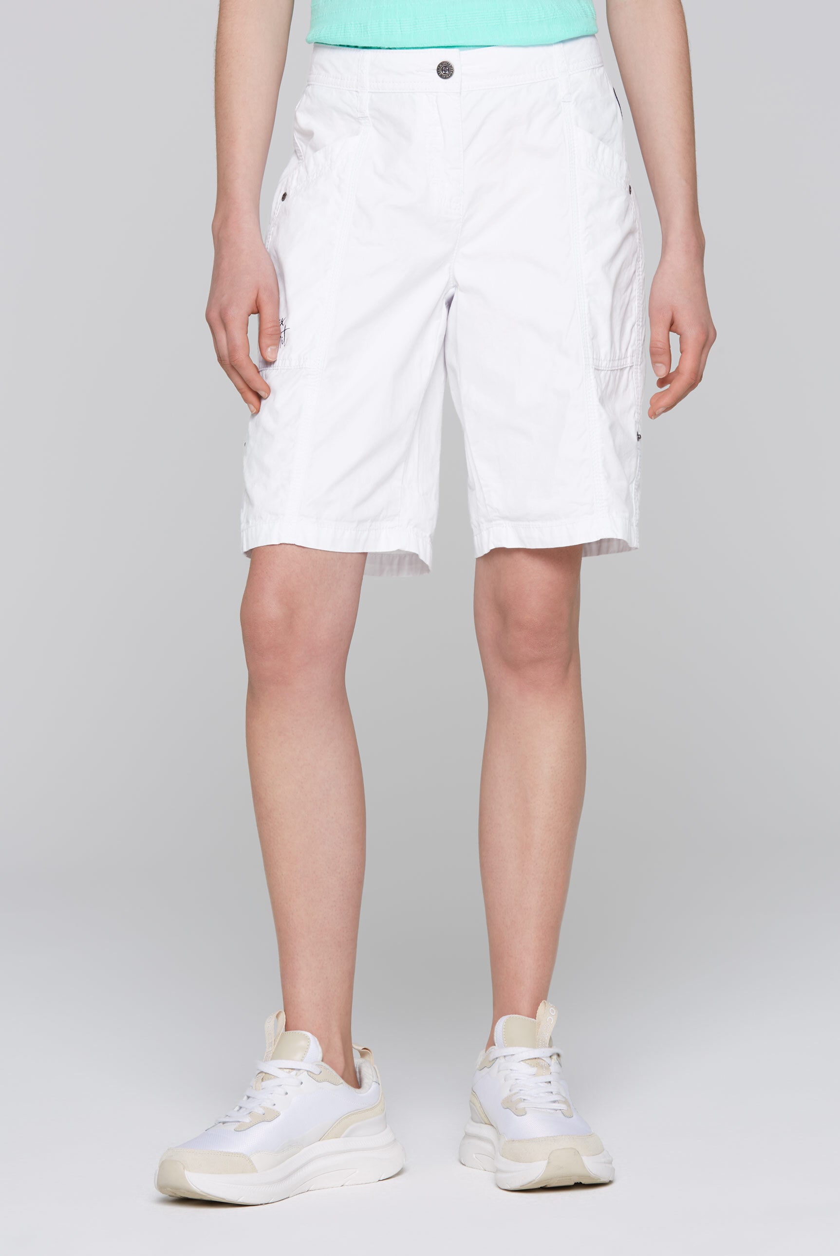 SOCCX Shorts, Krempelsaum mit Druckknopfriegel