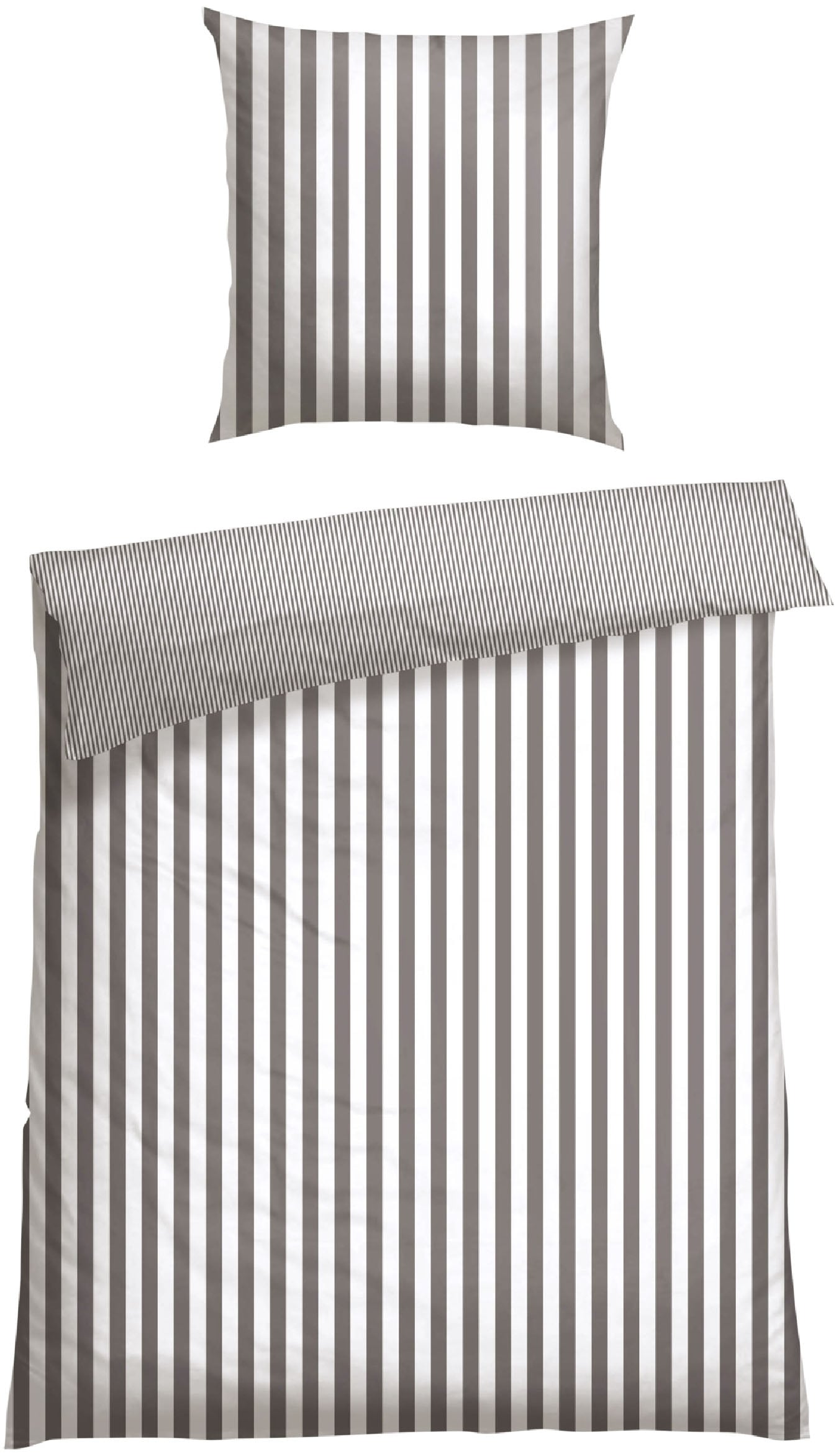 Schiesser Wendebettwäsche "Marie aus weicher Baumwolle und Streifen Allover günstig online kaufen