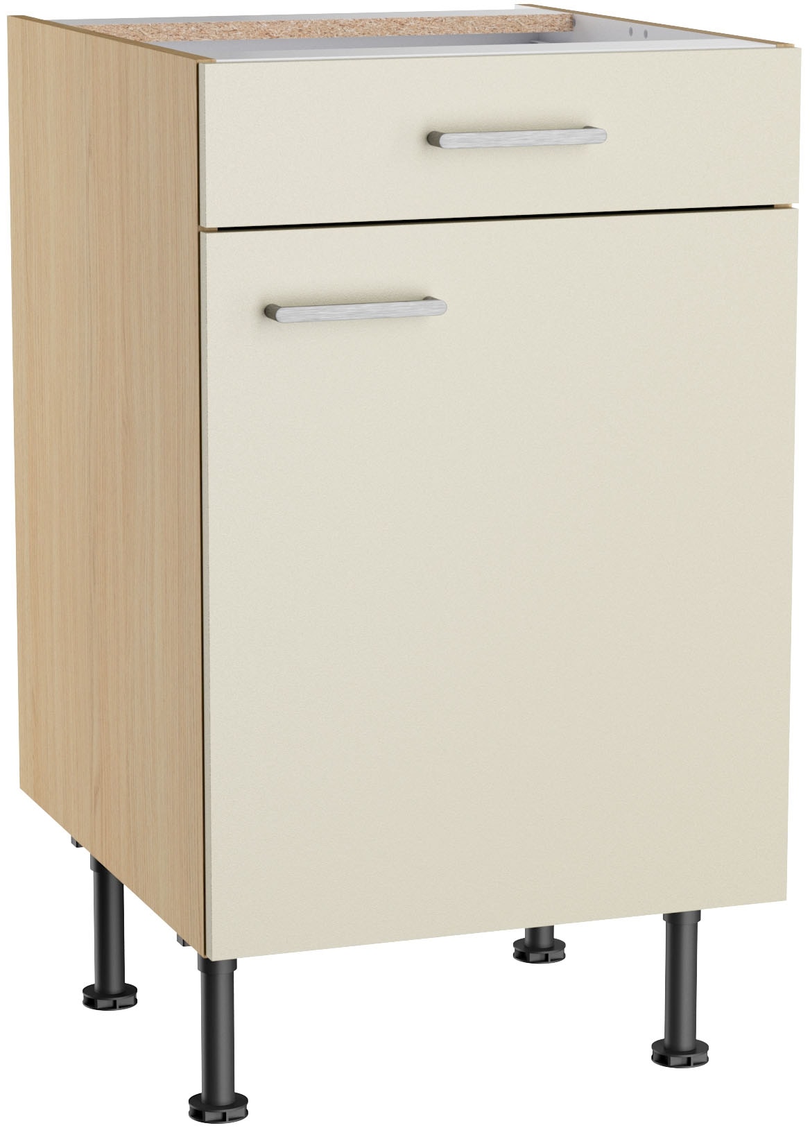KOCHSTATION Unterschrank "KS-Lucy" Breite 50 cm, höhenverstellbare Füße, Soft-Close