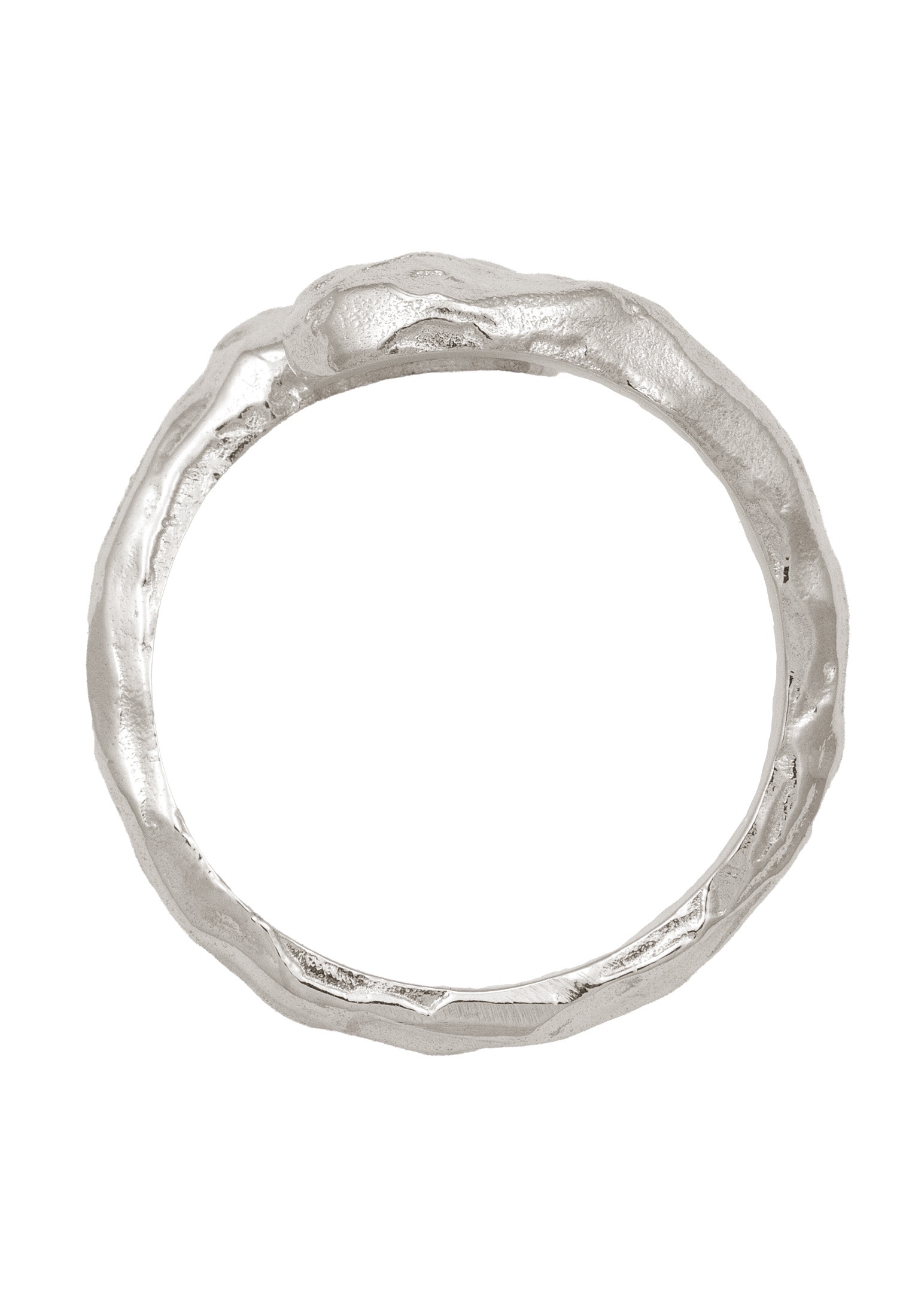 Kuzzoi Silberring »Ring Wickelring Strukturiert 925 Sterling Silber«