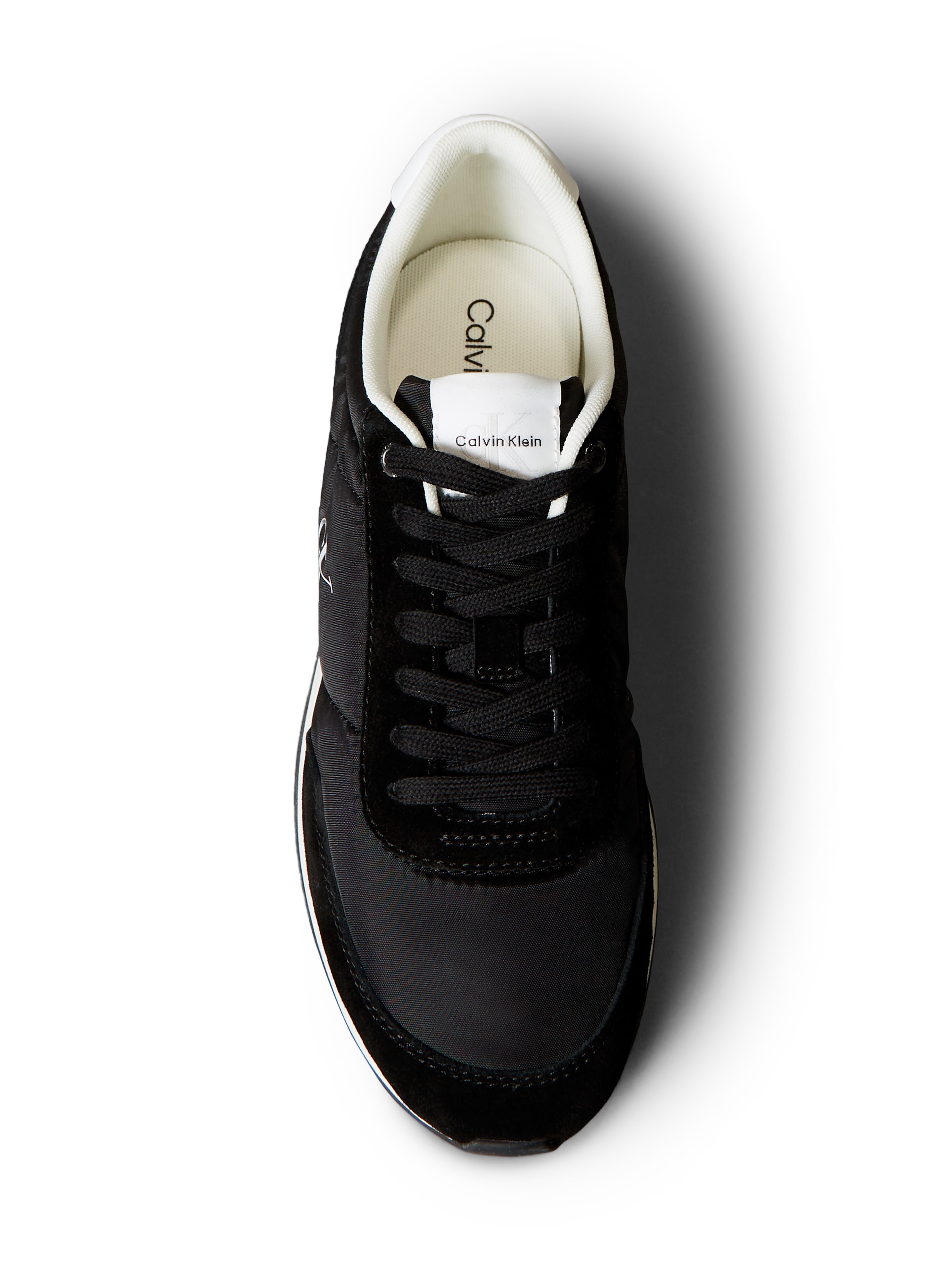 Calvin Klein Jeans Sneaker »RETRO RUNNER ESS MIX MAT«, Runner-Sneaker, Freizeitschuh, Halbschuh mit seitlichem CK-Logo