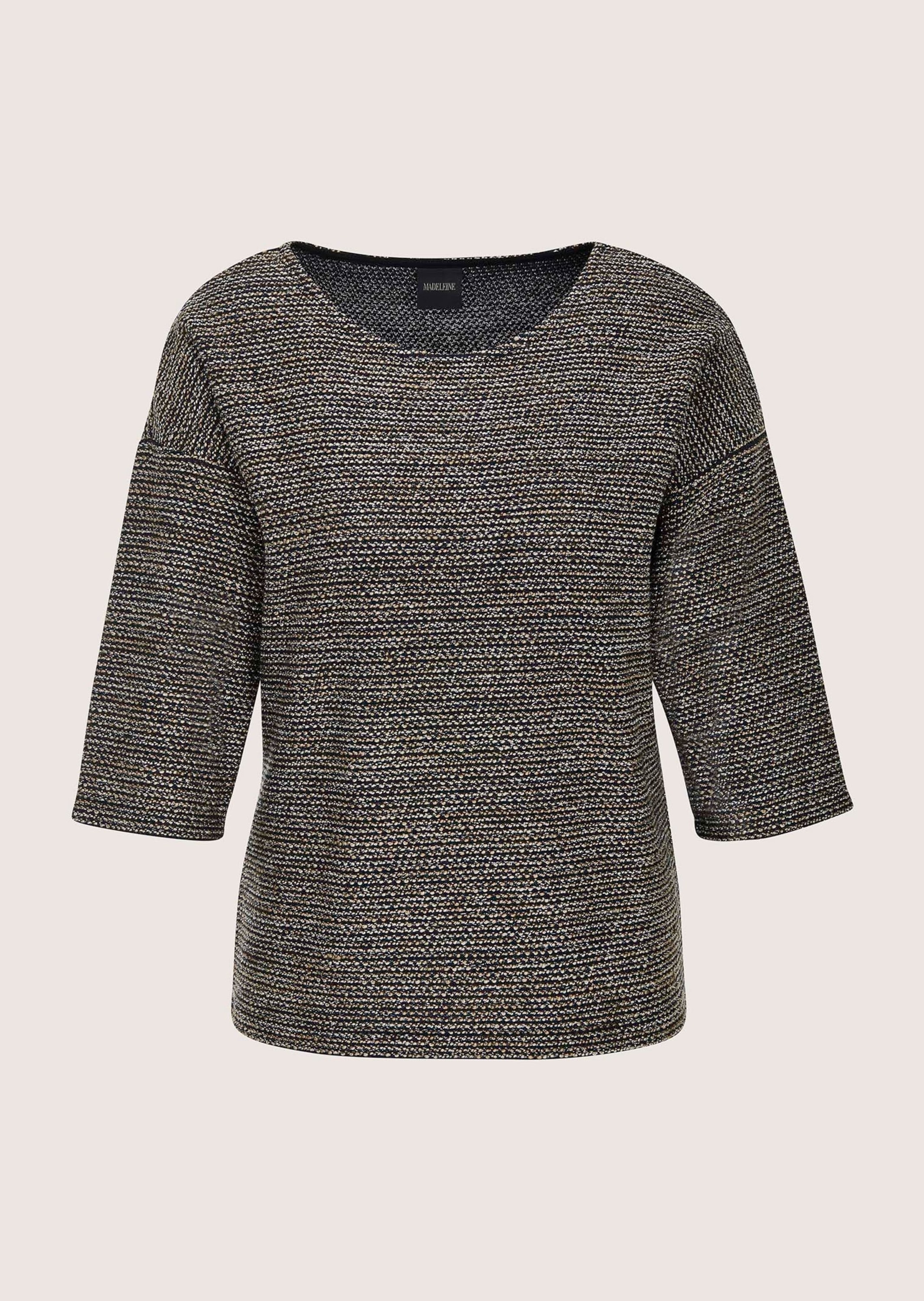 MADELEINE Langarmshirt "Shirt Sweatshirt mit Halbarm, Glanzgarn" Leicht sch günstig online kaufen