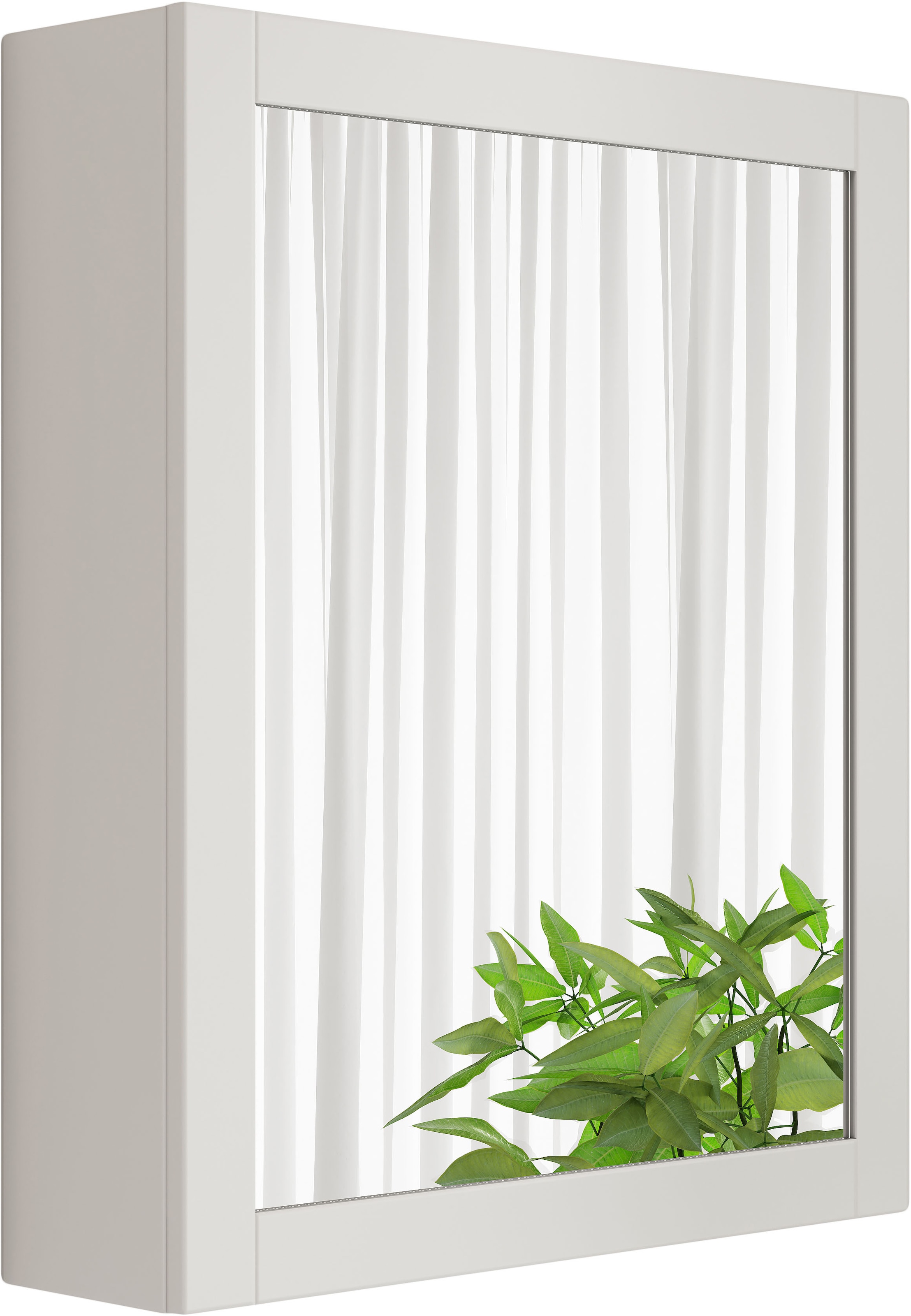 welltime Spiegelschrank »AMSTERDAM« platzsparender Spiegelschrank mit individuell verstellbarem Regalboden