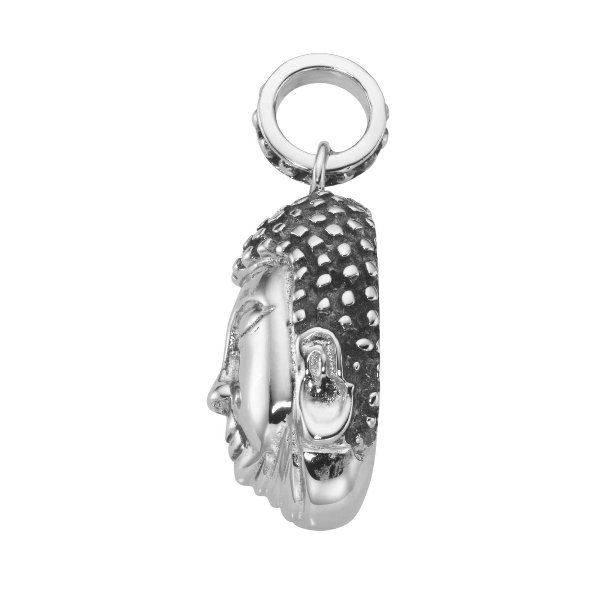 GIORGIO MARTELLO MILANO Kettenanhänger »Buddha-Kopf, teilweise geschwärzt, Silber 925«
