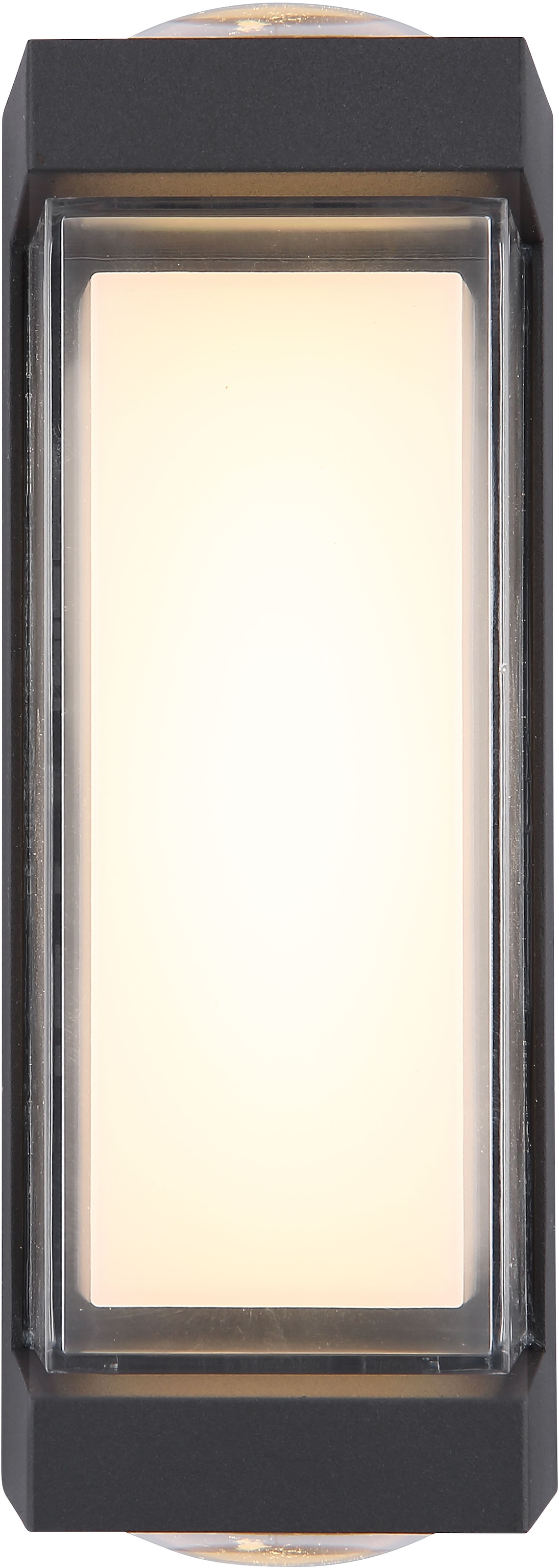 GLOBO LIGHTING LED Außen-Wandleuchte »PLIXON«, Leuchtmittel LED-Modul | LED fest integriert, Außenbereich/IP54/3000K/Kunststoff opal/anthrazit
