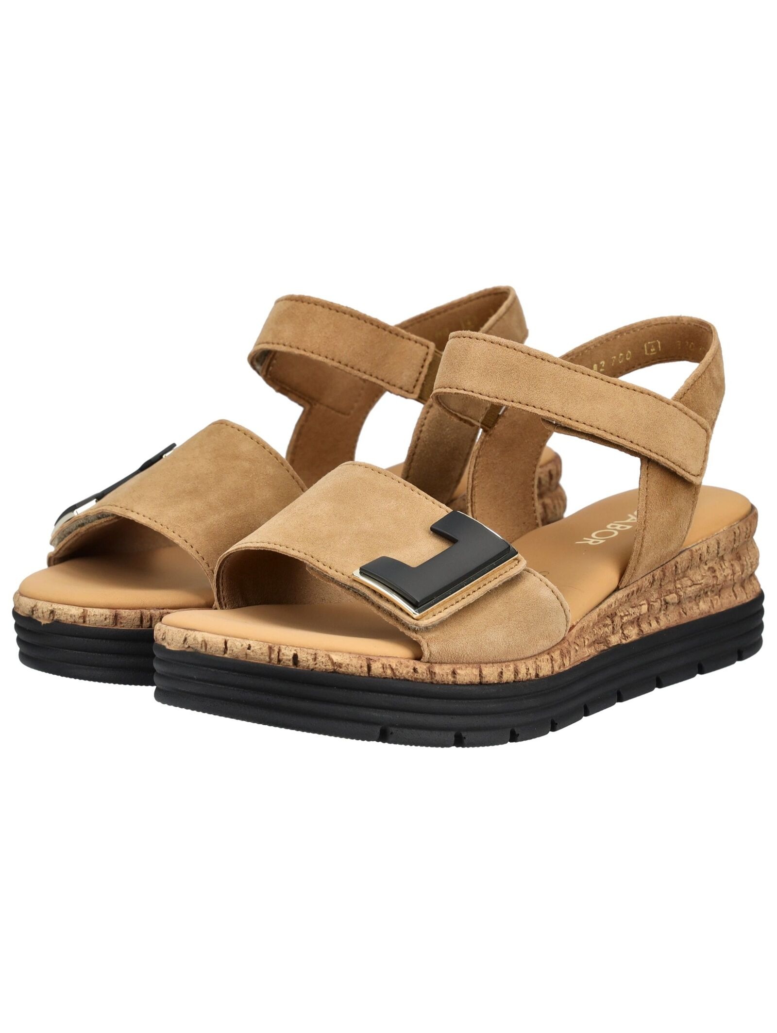 Gabor Comfort Wedge Sandal Silver 38.5 6