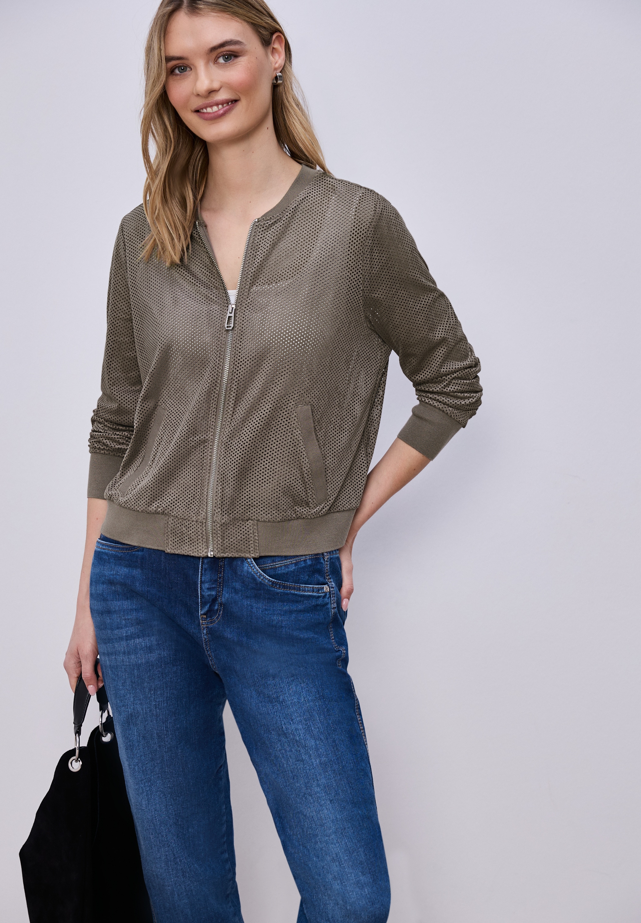 STREET ONE Blouson mit Rippbündchen günstig online kaufen