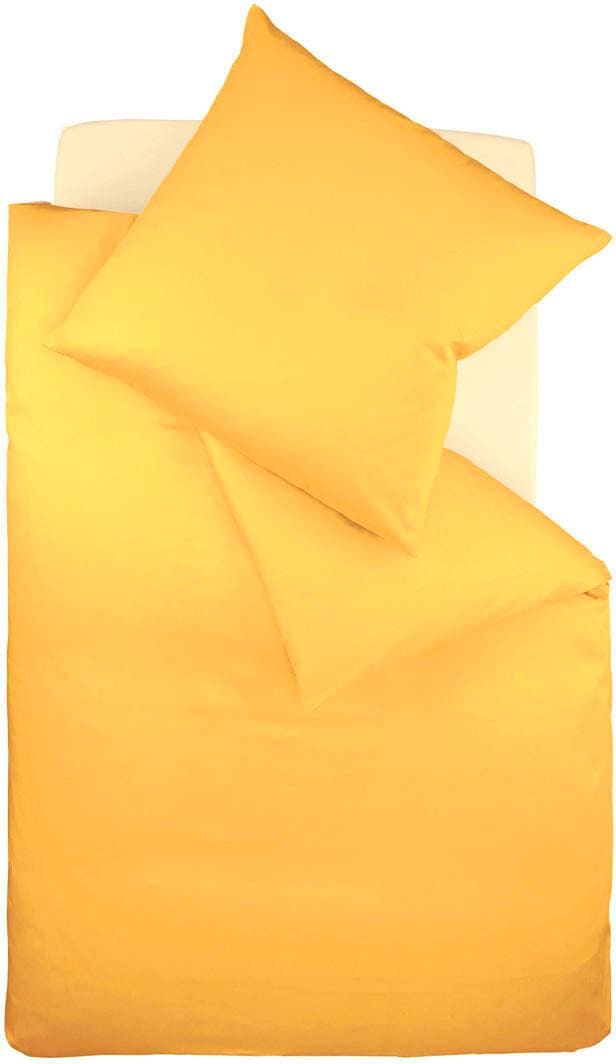 fleuresse Bettwäsche "Colours in 135x200, 155x220 oder 200x200 cm" 3 Stk. Bettwäsche aus 100% Baumwolle, uni, mit Reißverschluss