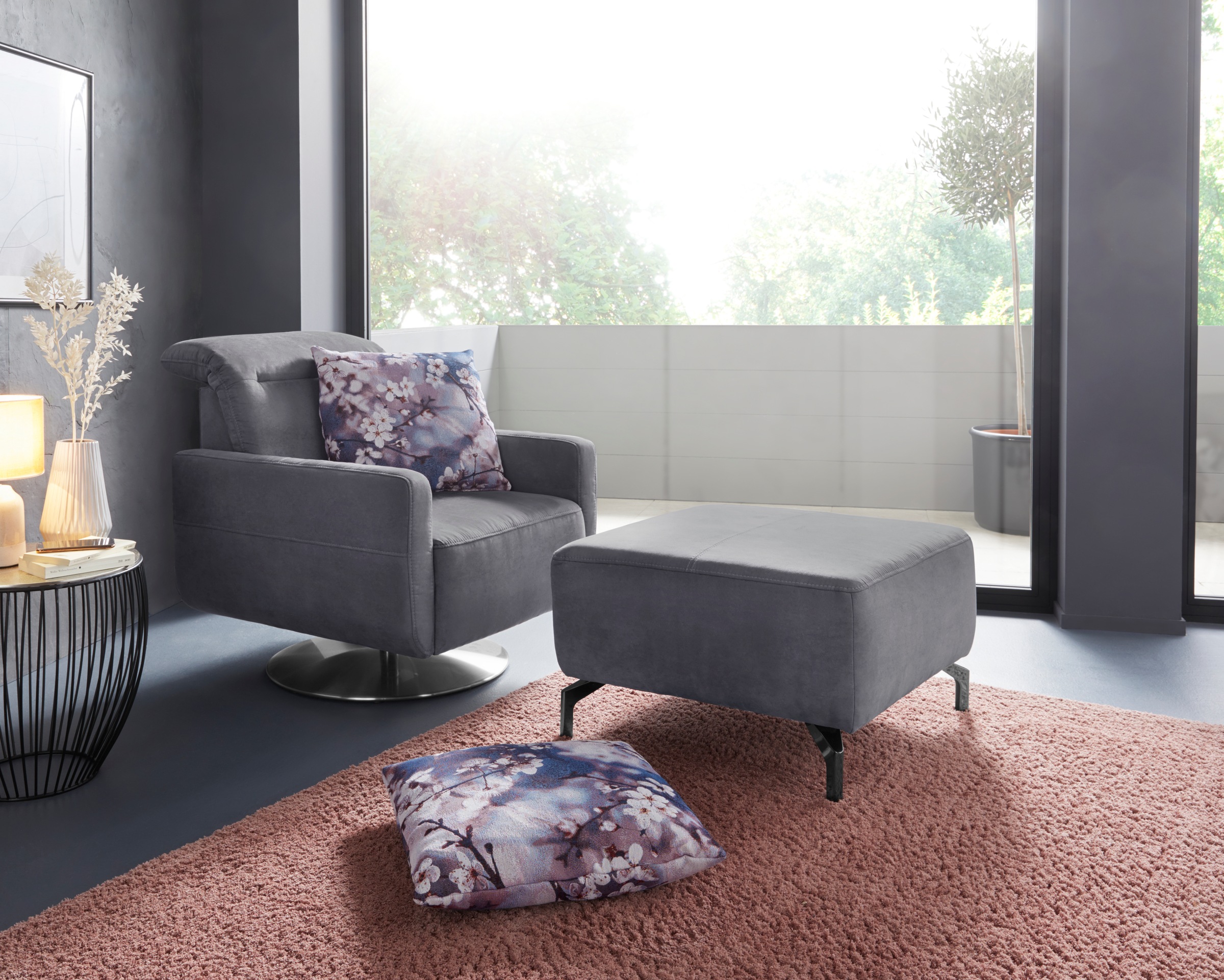 sit&more Drehsessel »Gizeh« inklusive Kopfteilverstellung, mit Federkern