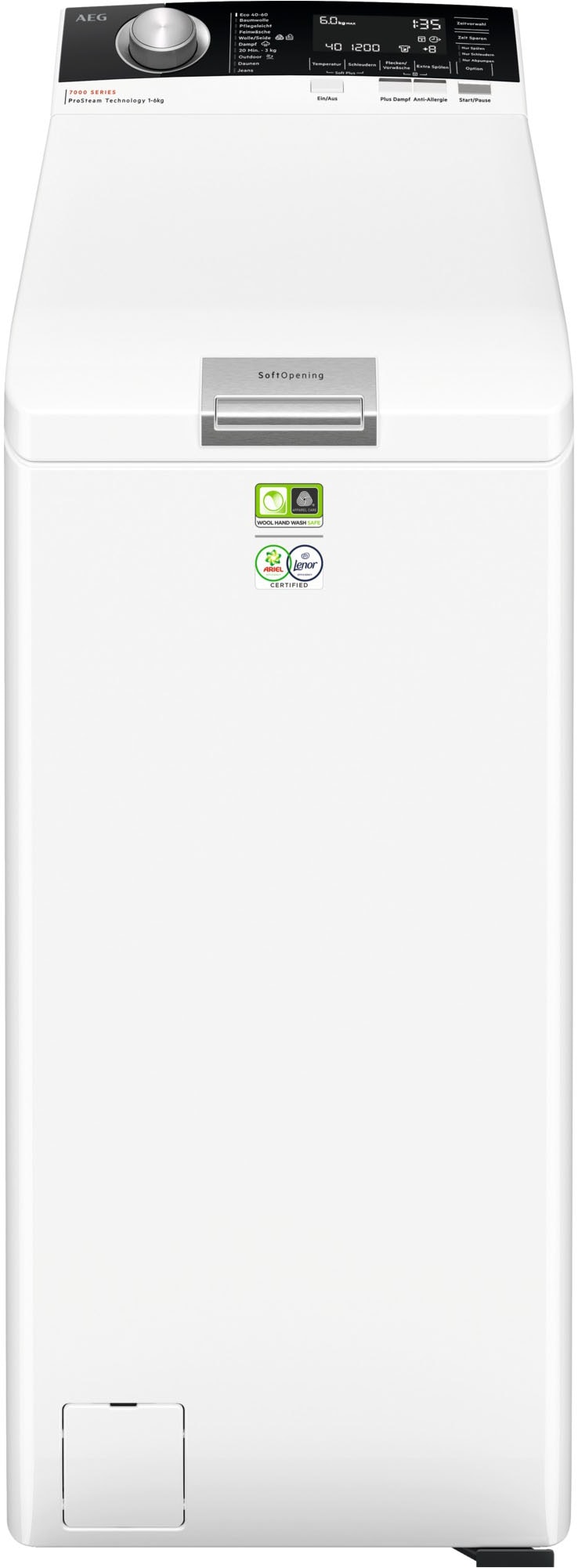 AEG Waschmaschine Toplader "LTR7A56STL" 6 kg 1500 U/min ProSteam: Auffrisch günstig online kaufen