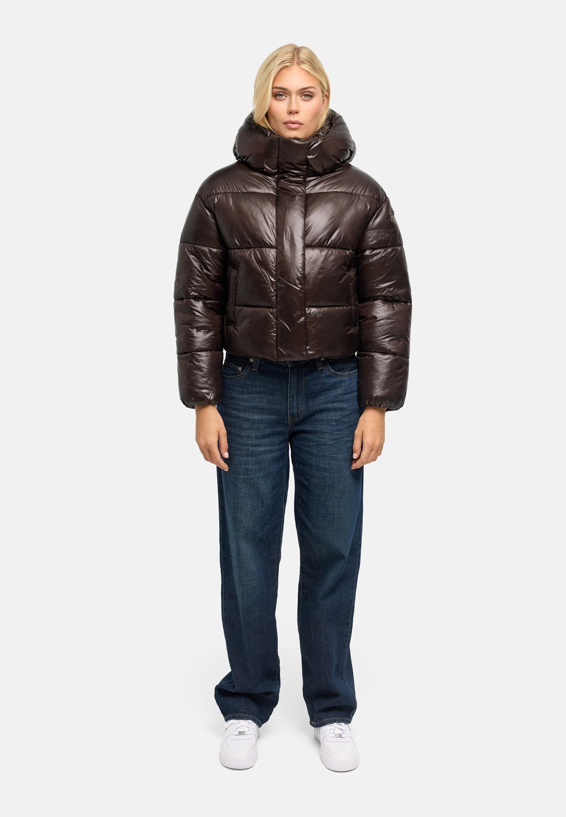 Navahoo Outdoorjacke »Polar-Unit 14« mit Kapuze Damen Steppjacke mit abnehmbarer Kapuze