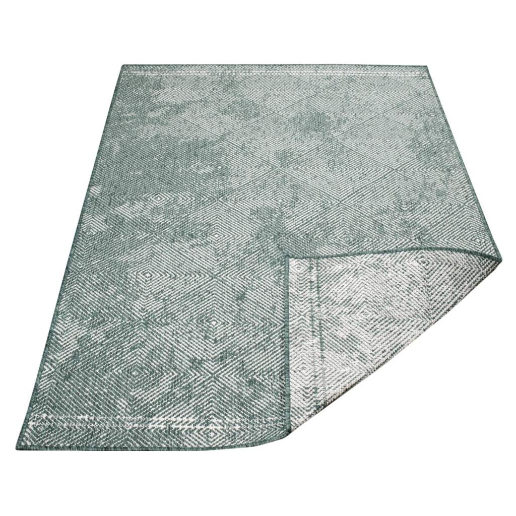 Carpet City Outdoorteppich »DUO RUG 5845«, rechteckig, 5 mm Höhe, Wendeteppich Wetterfest In- & Outdoor, Balkon, Terrasse, Wohnzimmer