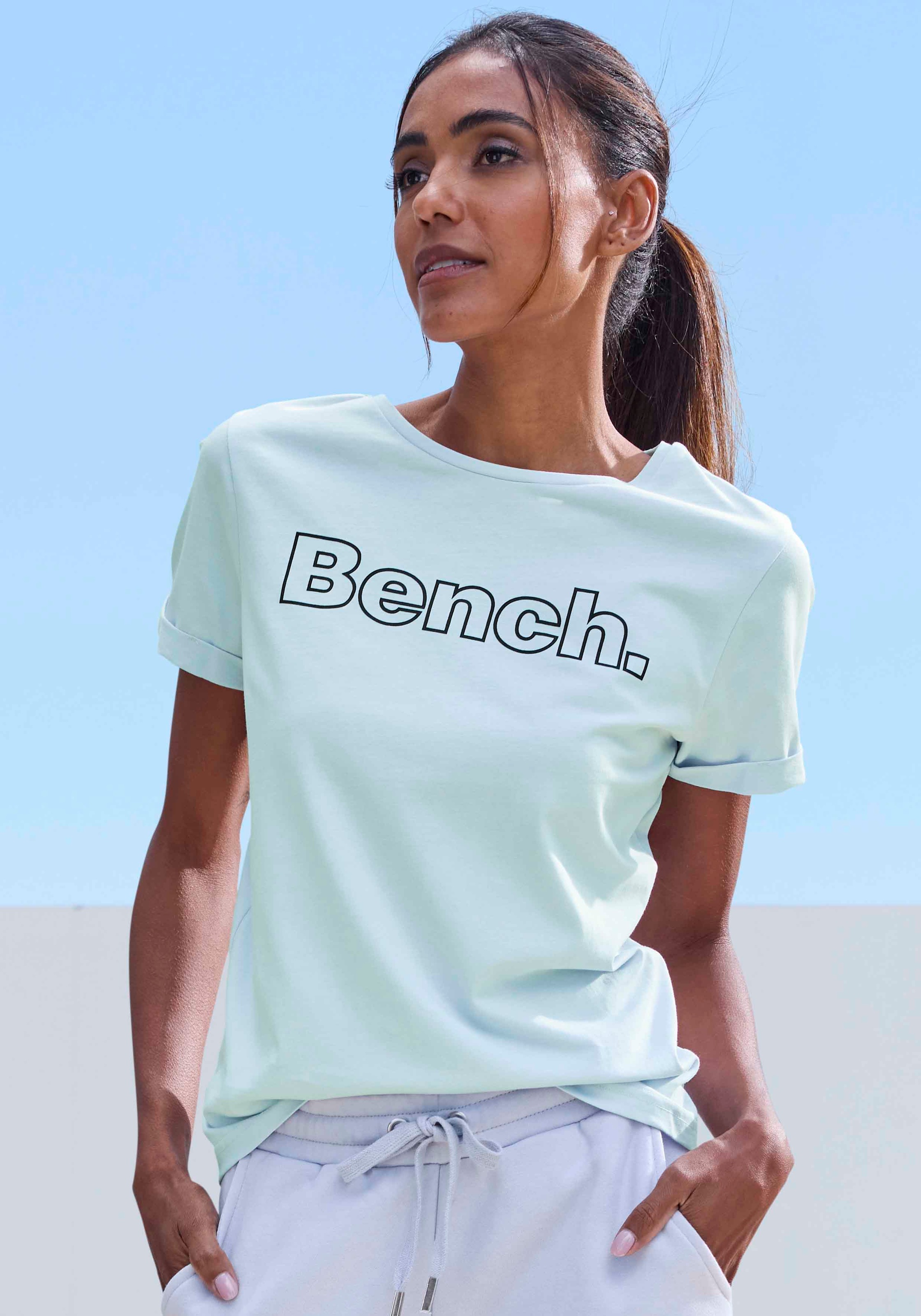 Bench. Loungewear T-Shirt Packung, 2 Stk. mit Logodruck günstig online kaufen