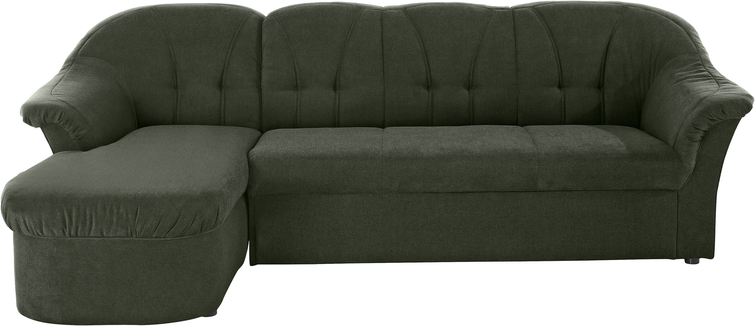 DOMO collection Ecksofa »Pegnitz, elegante Rückensteppung, komfortabel, L-Form«, wahlweise mit Bettfunktion