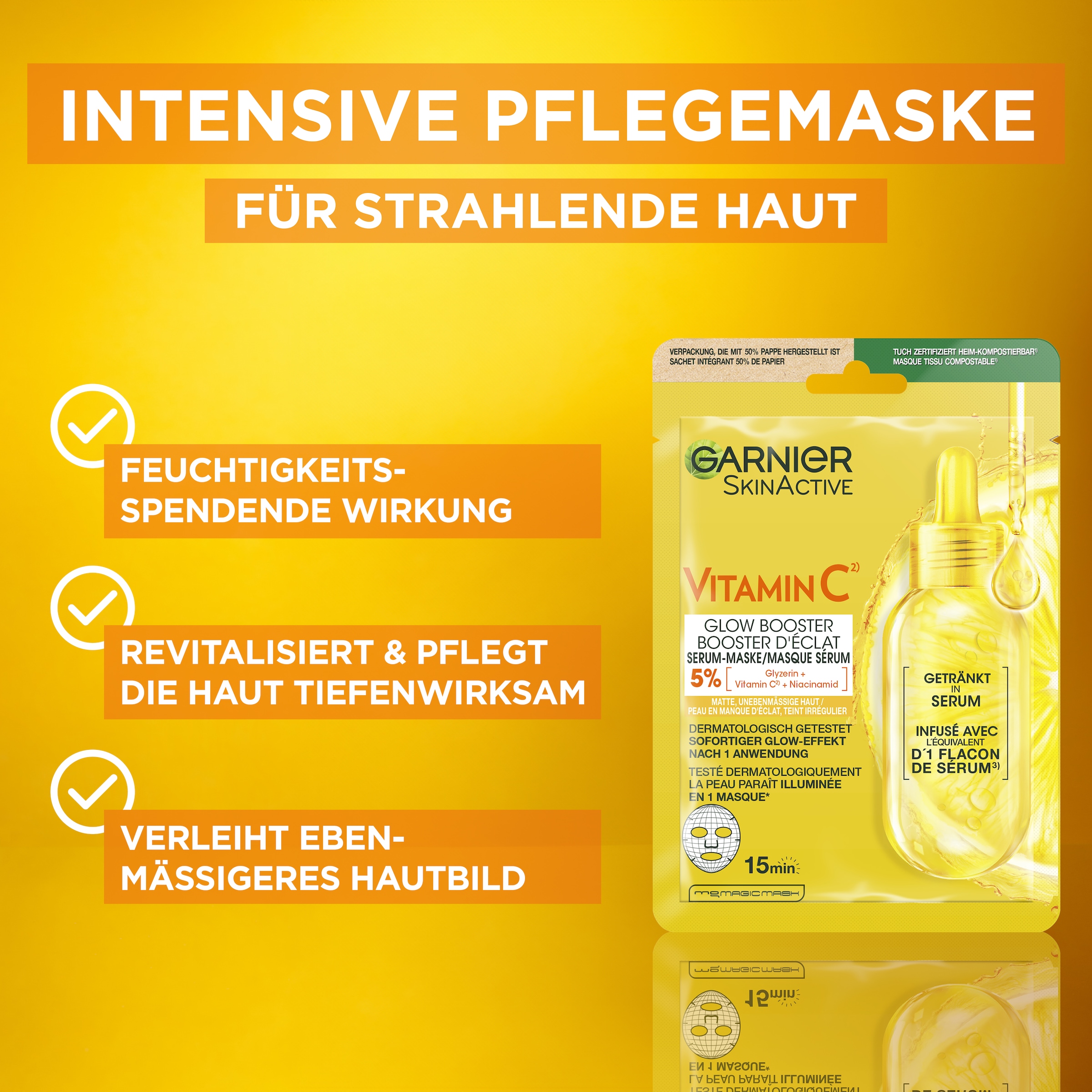 GARNIER Pflege-Set »Garnier Geschenkset Vitamin C« für das Gesicht, mit Vitamin C