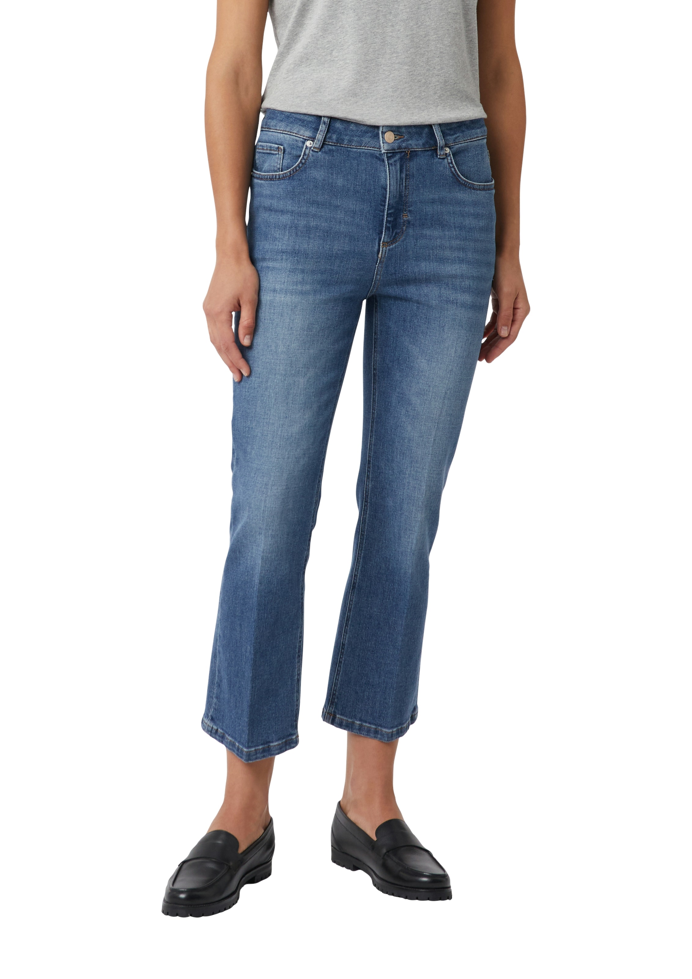 comma casual identity Ankle-Jeans, washed, 5-Pocket, casual, flared leg, Ba günstig online kaufen