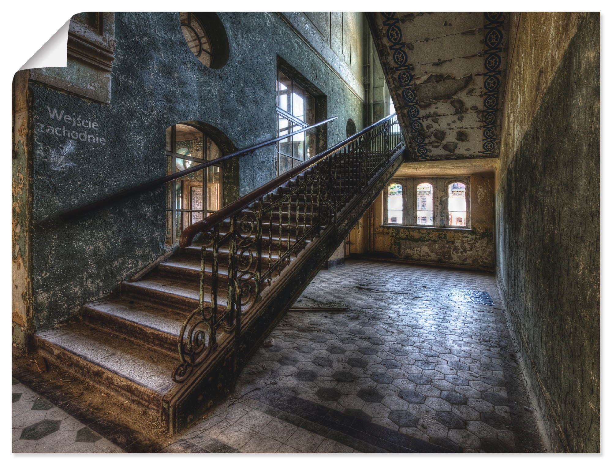Artland Wandbild "Lost Place - Treppen" Architektonische Elemente 1 Stk. tl günstig online kaufen