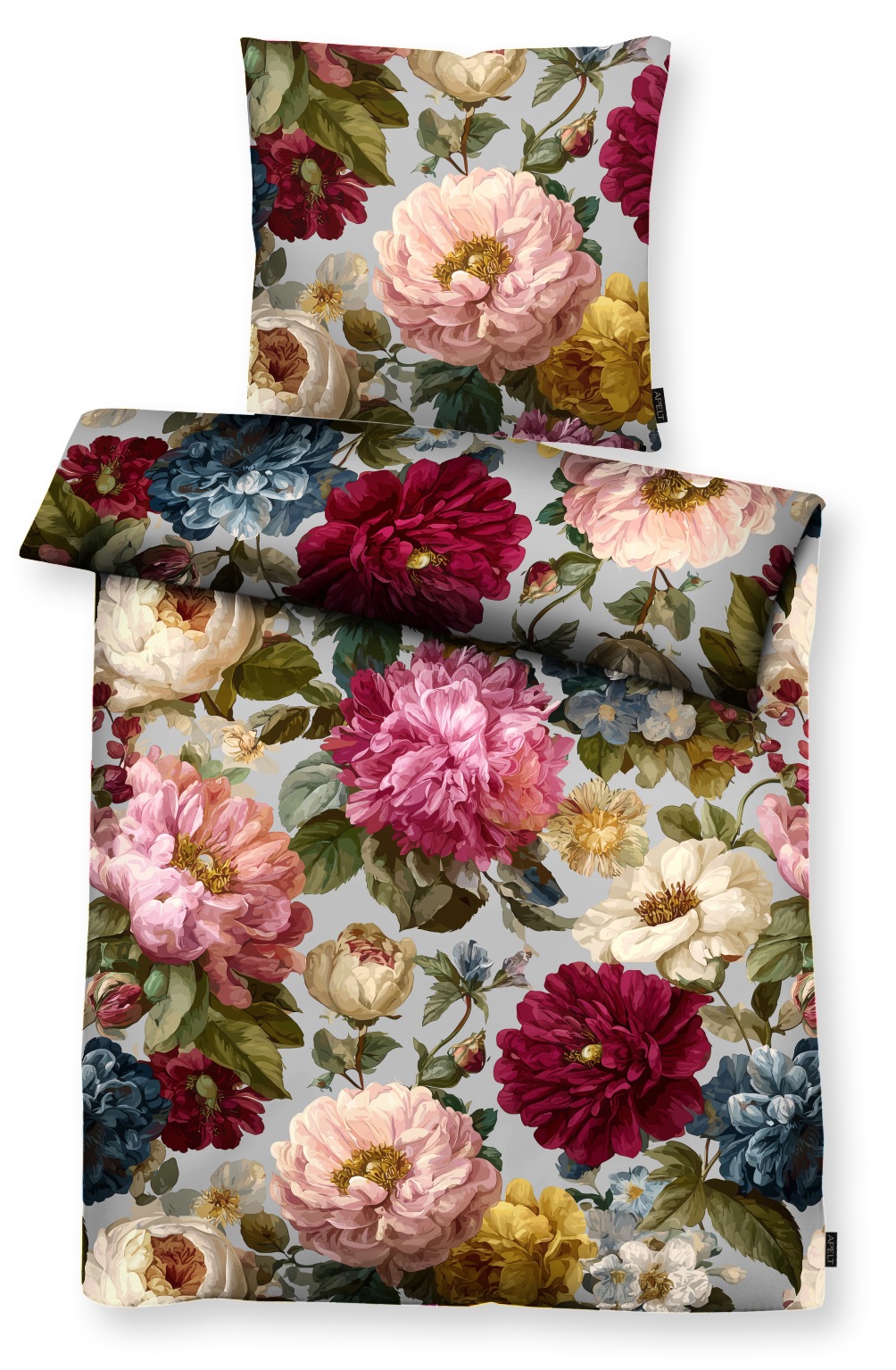 APELT Bettwäsche "Daphne" 2 Bettwäsche-Set mit Reißverschluss, Baumwoll-Satin, Digitaldruck