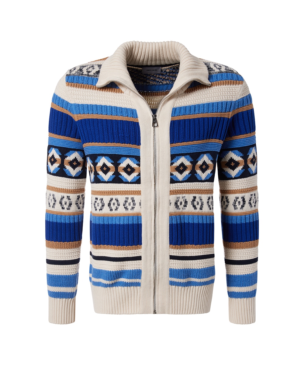 Pierre Cardin Strickjacke, mit Reißverschluss günstig online kaufen