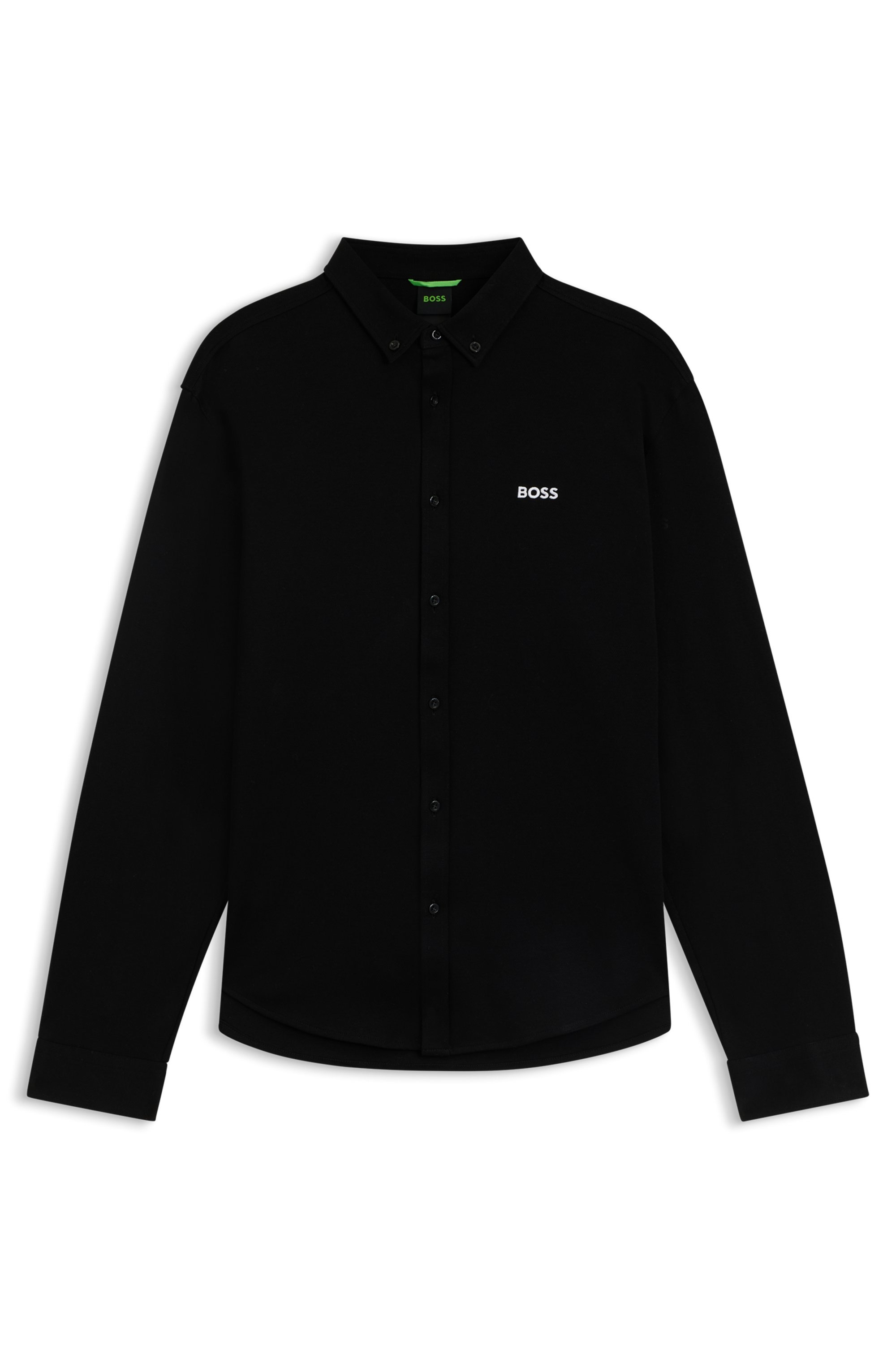 BOSS GREEN Langarmhemd »B Motion L«, softe Baumwolle, Vier-Wege-Stretch, knitterfrei