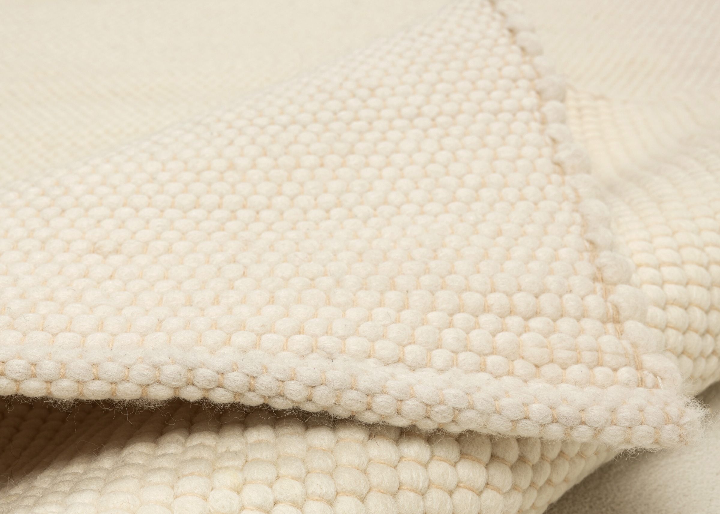 Wollteppich OTTO HOME "Pirker", beige (natur weiß), B:170cm H:12mm L:240cm, Schurwolle, Teppiche, Wendeteppich, meliert, reine Wolle, handgewebt, Scandi, Wohnzimmer 3