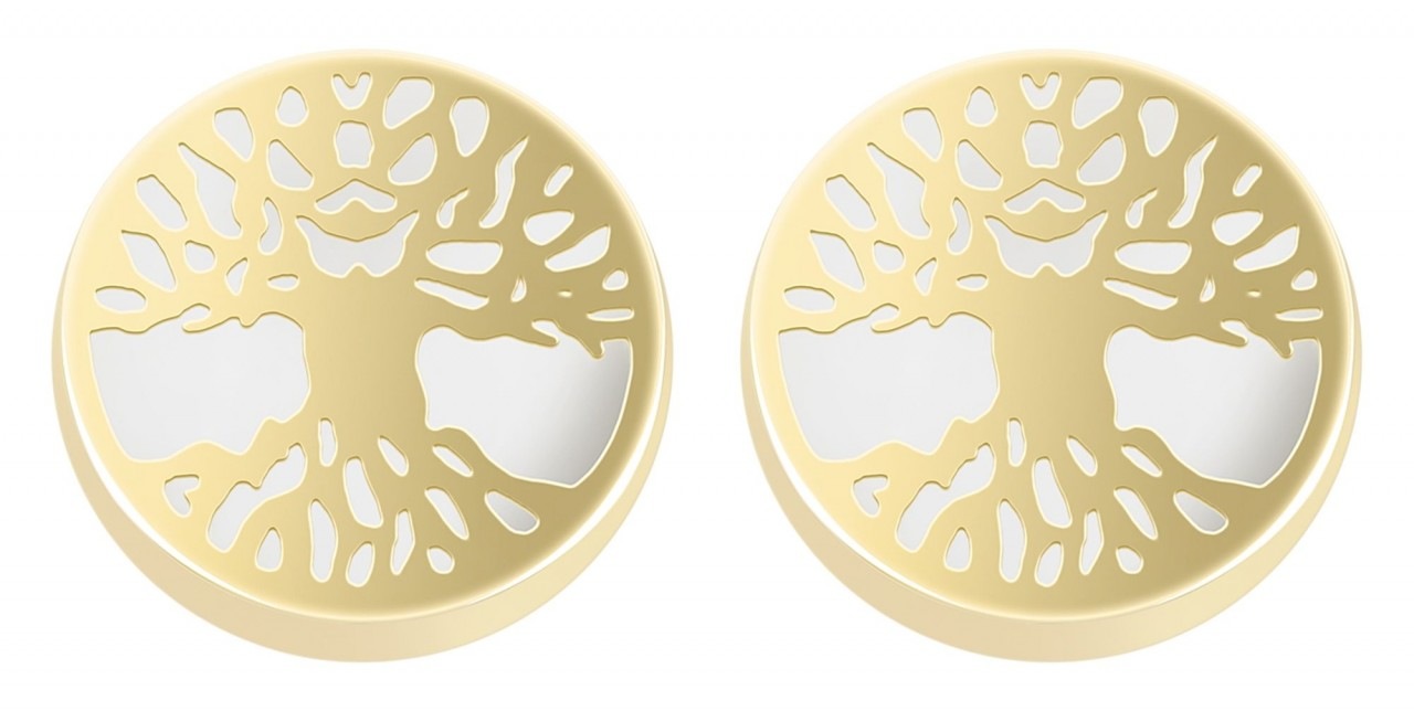 Paar Ohrhänger ADELIA´S "Damen Ohrstecker aus Gold 333 mit Baum des Lebens - - Ø 8 mm", gold, Ohrringe, Damen, Damen, Gelbgold 333 Gold, Gelbgold 333, Gold 2