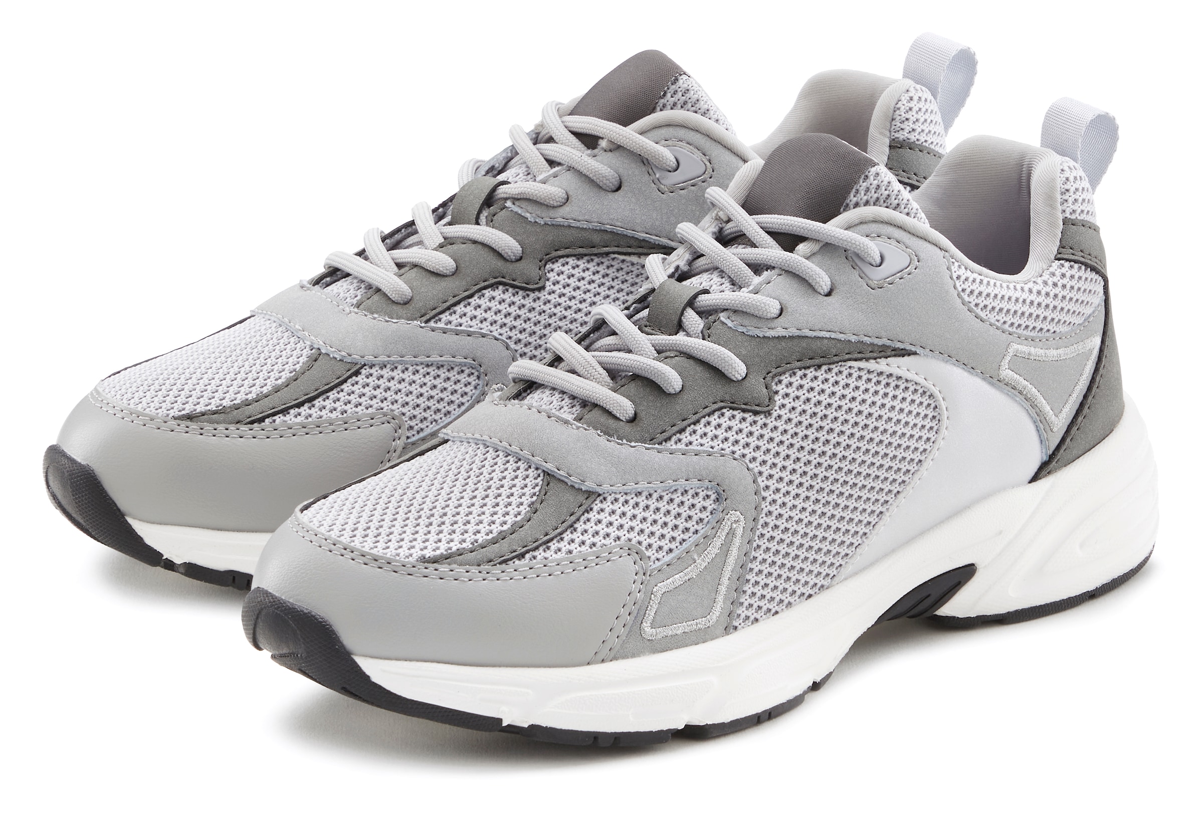 LASCANA Sneaker, Halbschuh, Sportschuh, Schnürhalbschuh leichte Chunky Sohl günstig online kaufen