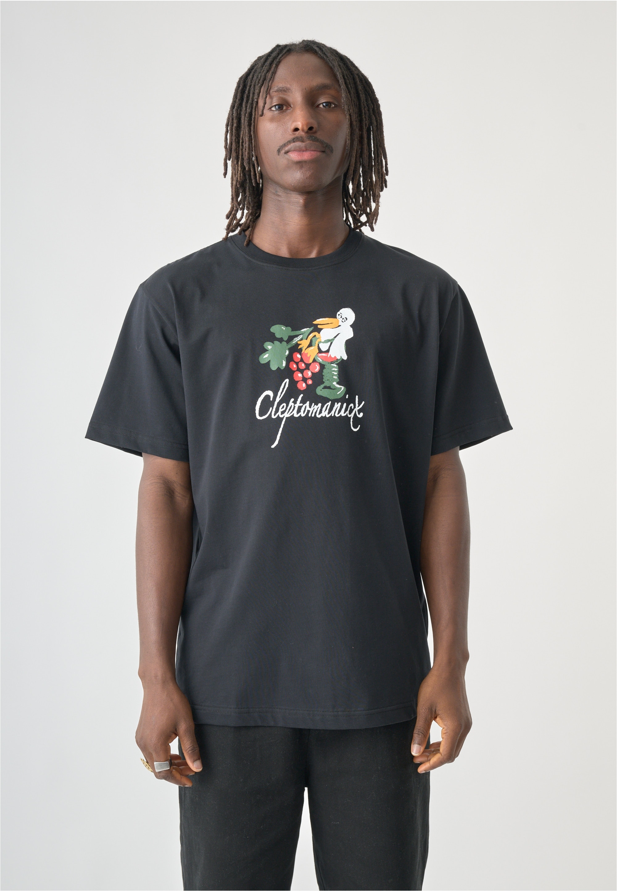 Cleptomanicx T-Shirt mit coolem Frontprint