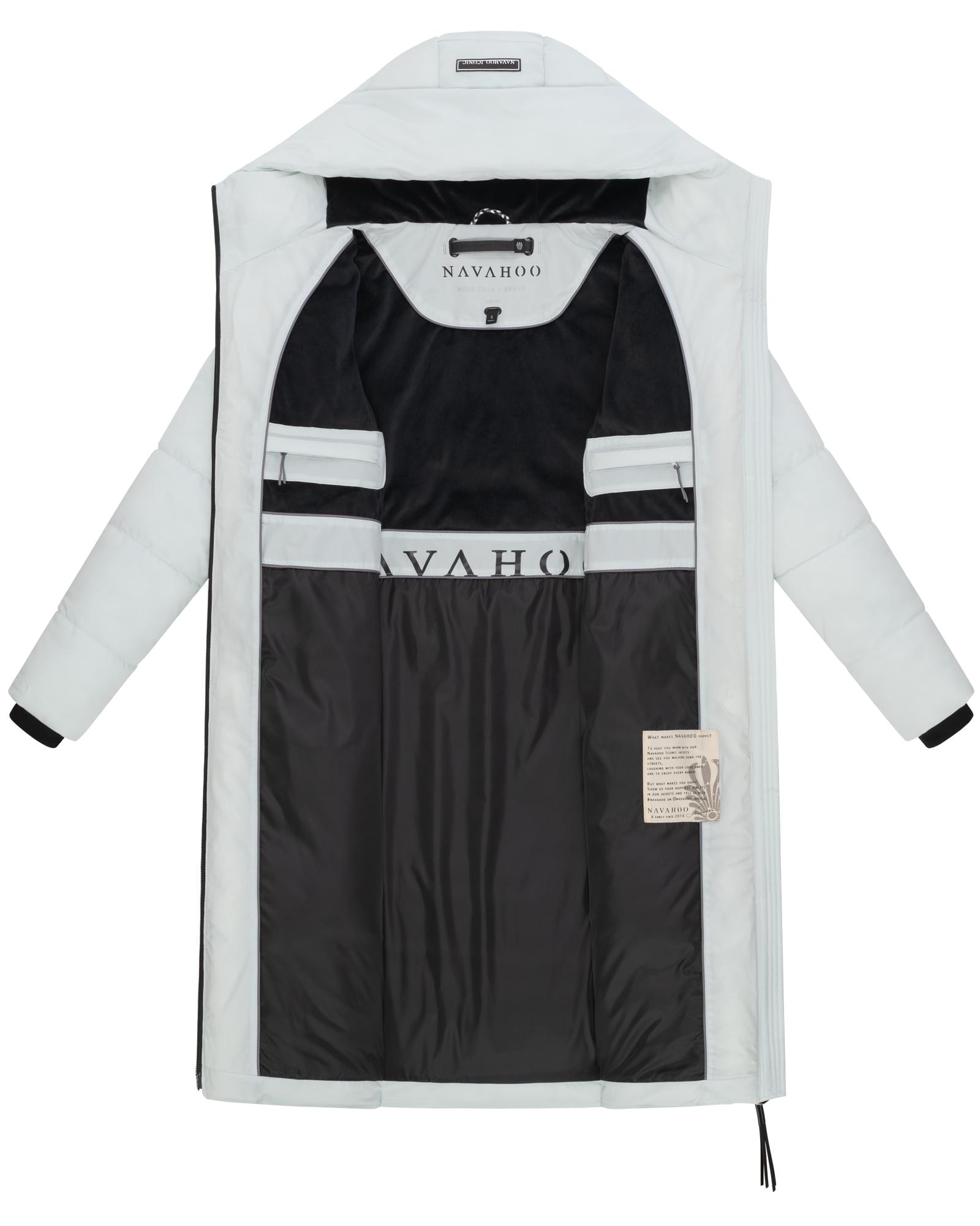 Navahoo Steppmantel »Schokokuss XIV«, Warmer Damen gesteppter Wintermantel mit Kapuze