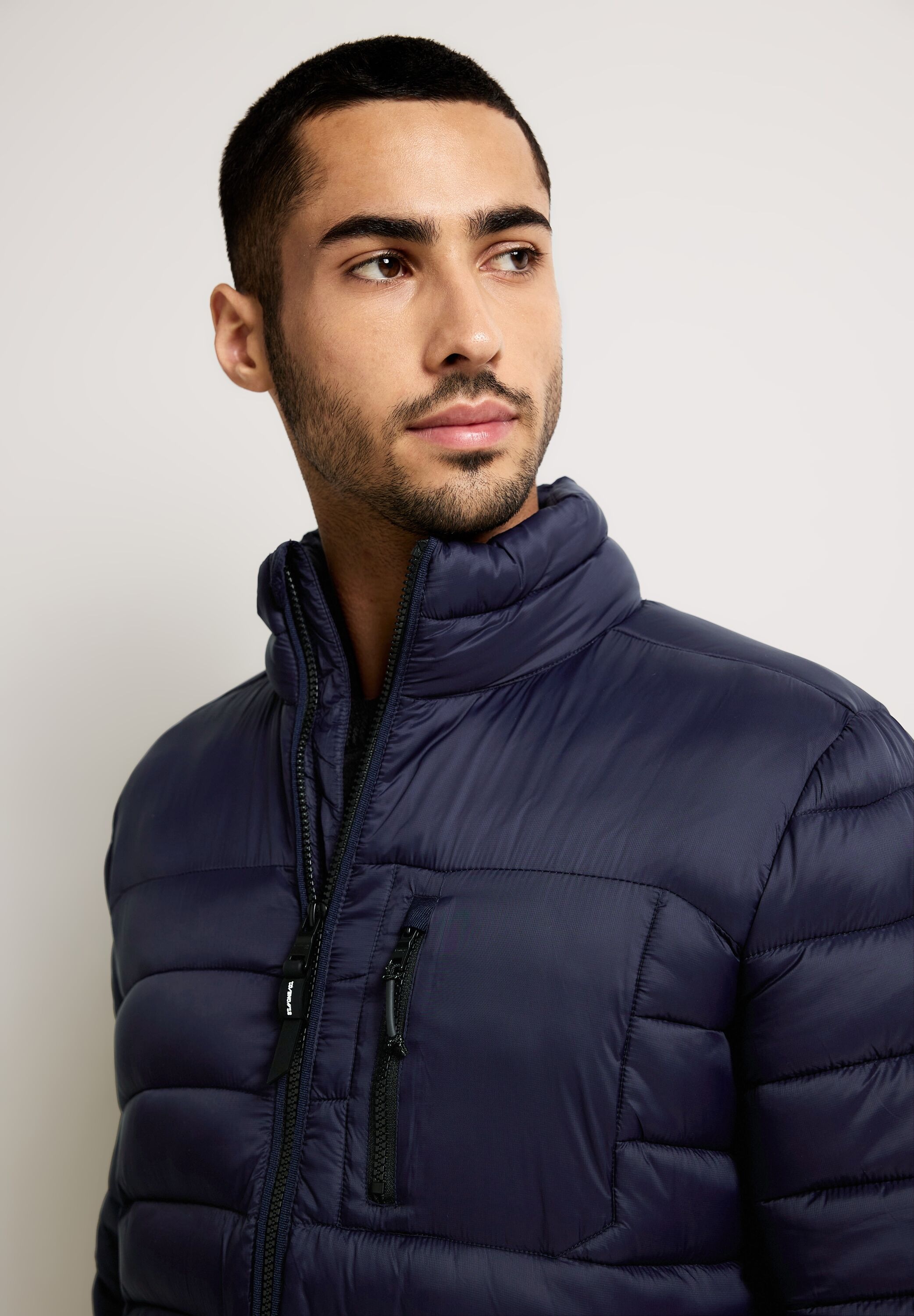 STREET ONE MEN Steppjacke, ohne Kapuze, mit Brusttasche