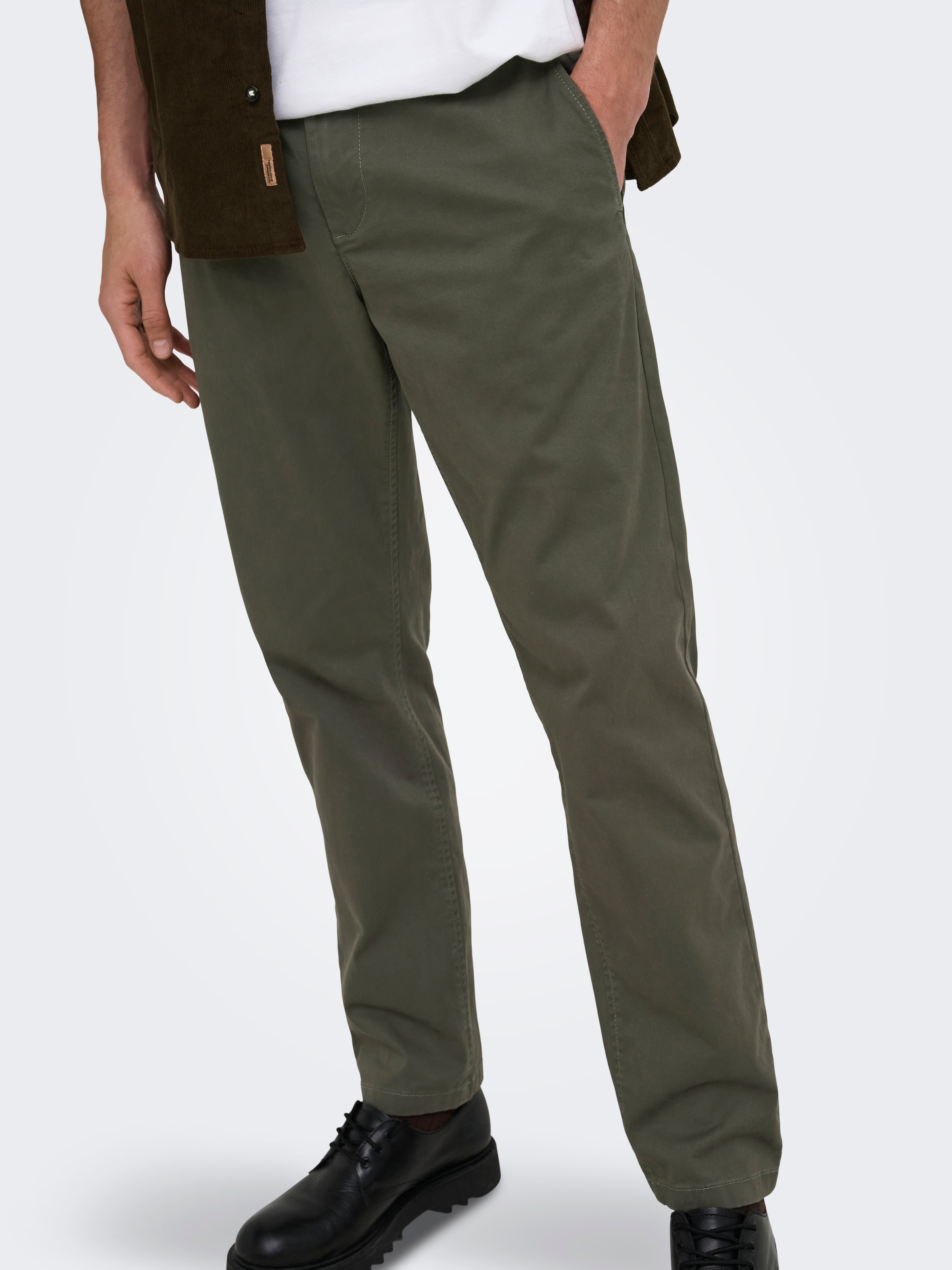 ONLY & SONS Chinos »ONSWEFT REG TWILL 0595 CHINO PANT NOOS«  Baumwollmischung, regular fit