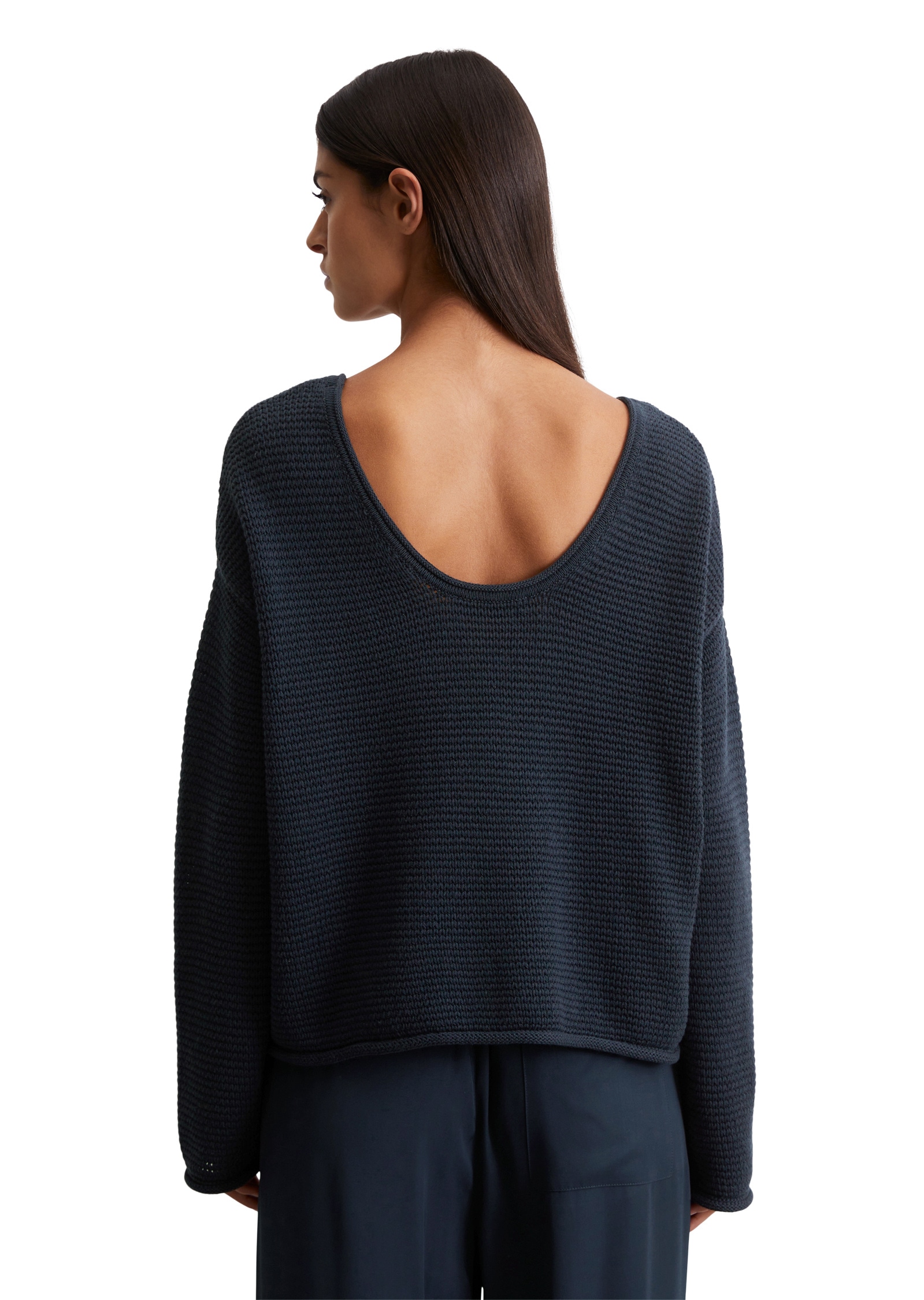 Marc O'Polo Rundhalspullover »aus Organic Cotton«