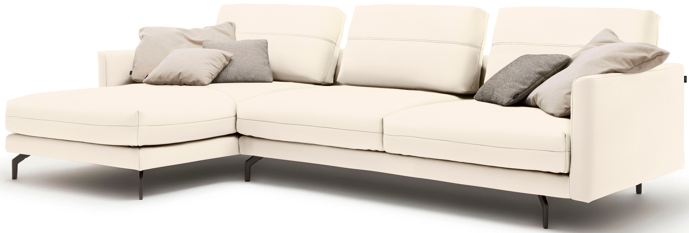 Creation BY ROLF BENZ Ecksofa »CR.414, Designecksofa, Polsterecke, L-Form«, wahlweise aus feinstem Rindsleder oder hochwertigem Chenille