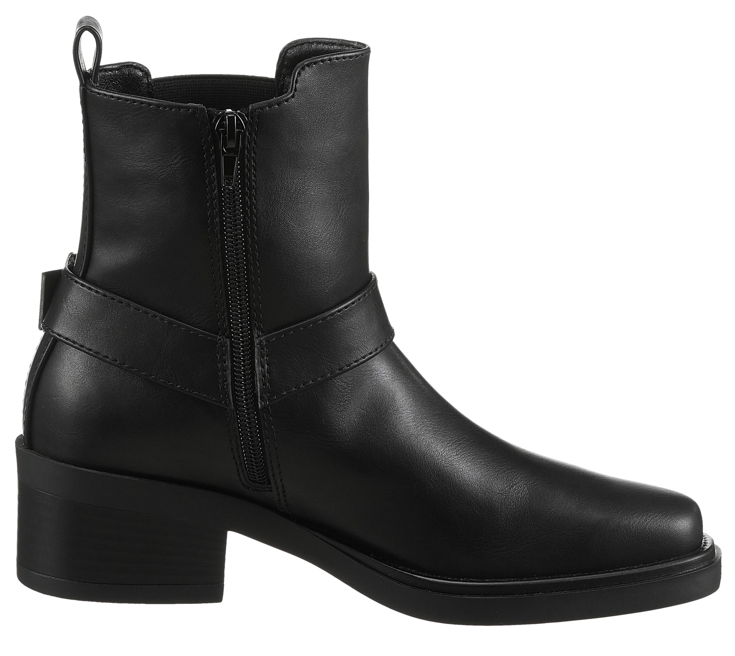 Aniston SHOES Westernstiefelette, Cowboyboots, Blockabsatz, mit Stretcheinsatz - NEUE KOLLEKTION